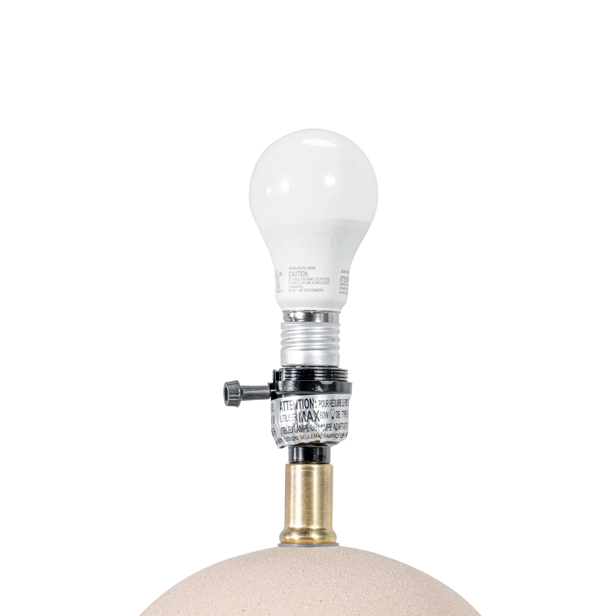 17-inch Ceramic Pleated Table Lamp | Beige - Image 5