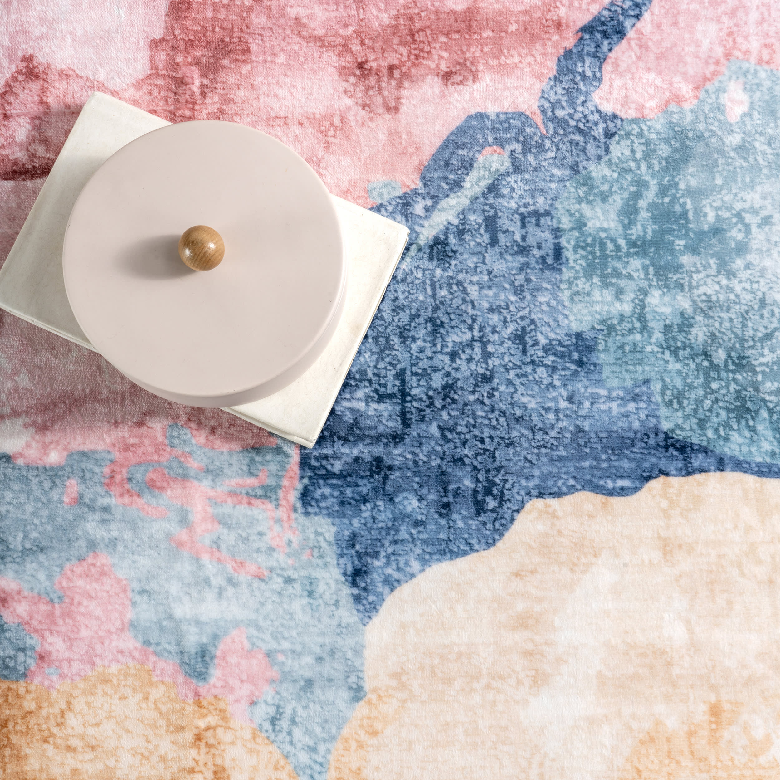 Solene Abstract Washable Rug | Multicolor - Image 8