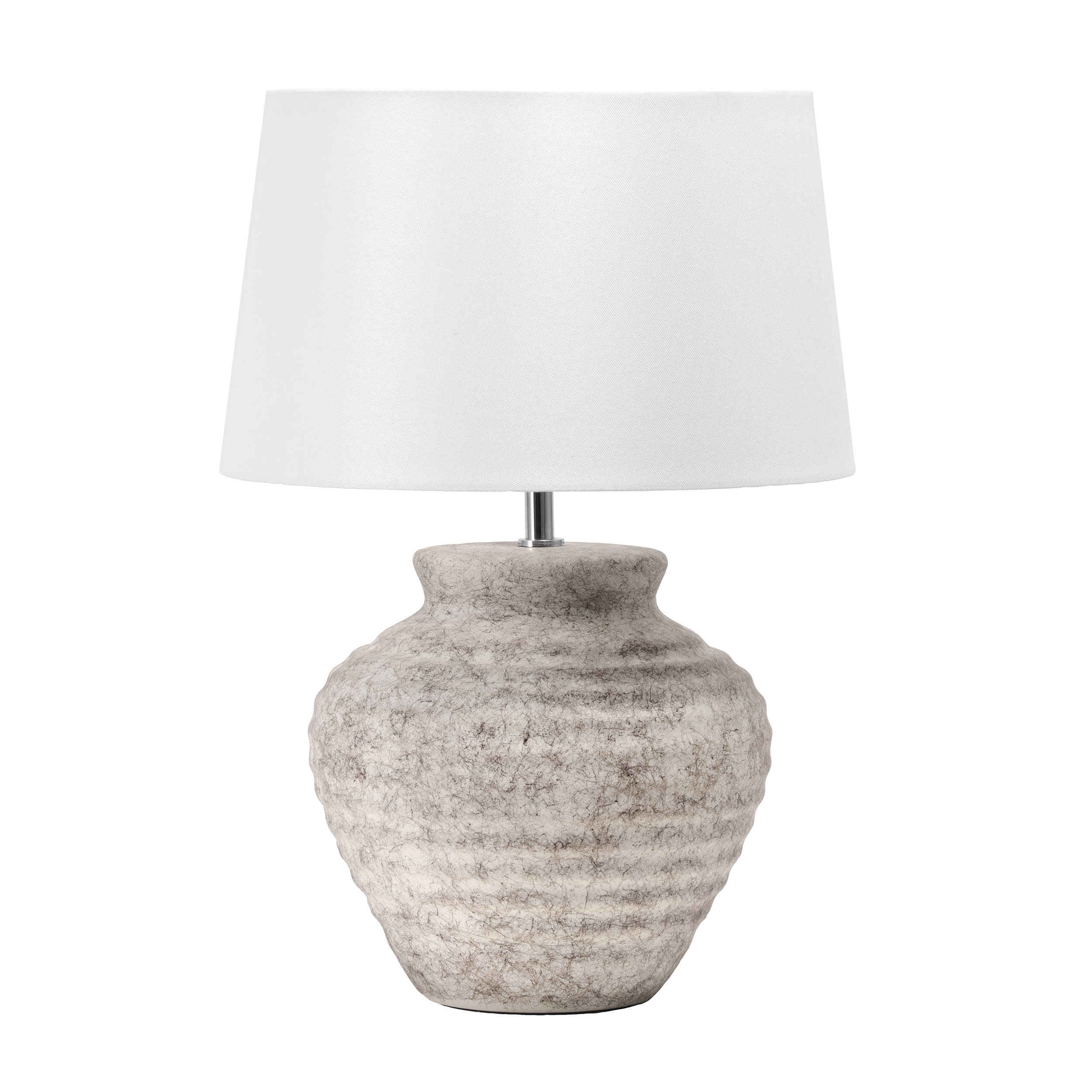20-inch Ceramic Vintage Vase Table Lamp | Antique White