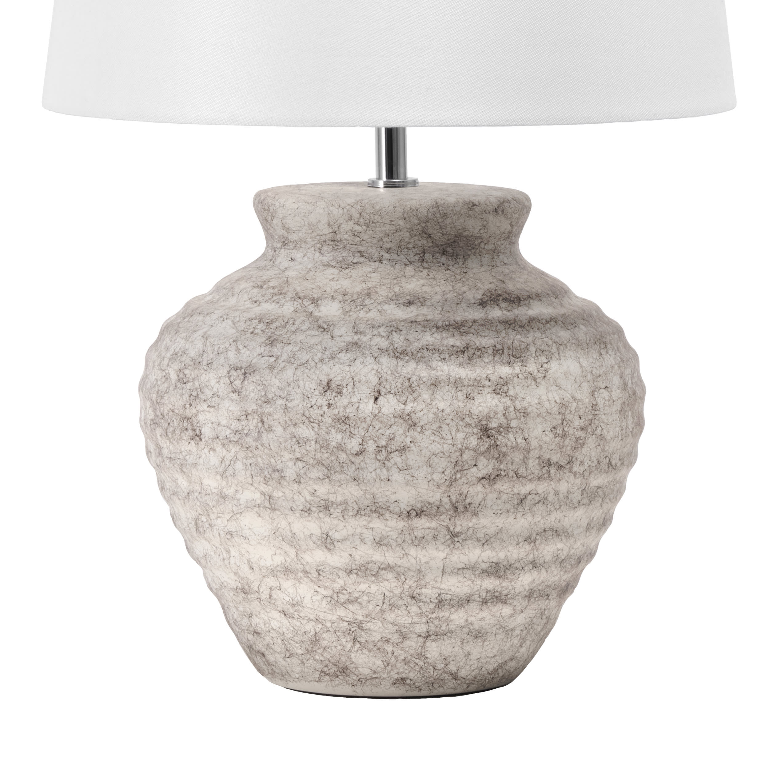 20-inch Ceramic Vintage Vase Table Lamp | Antique White - Image 3