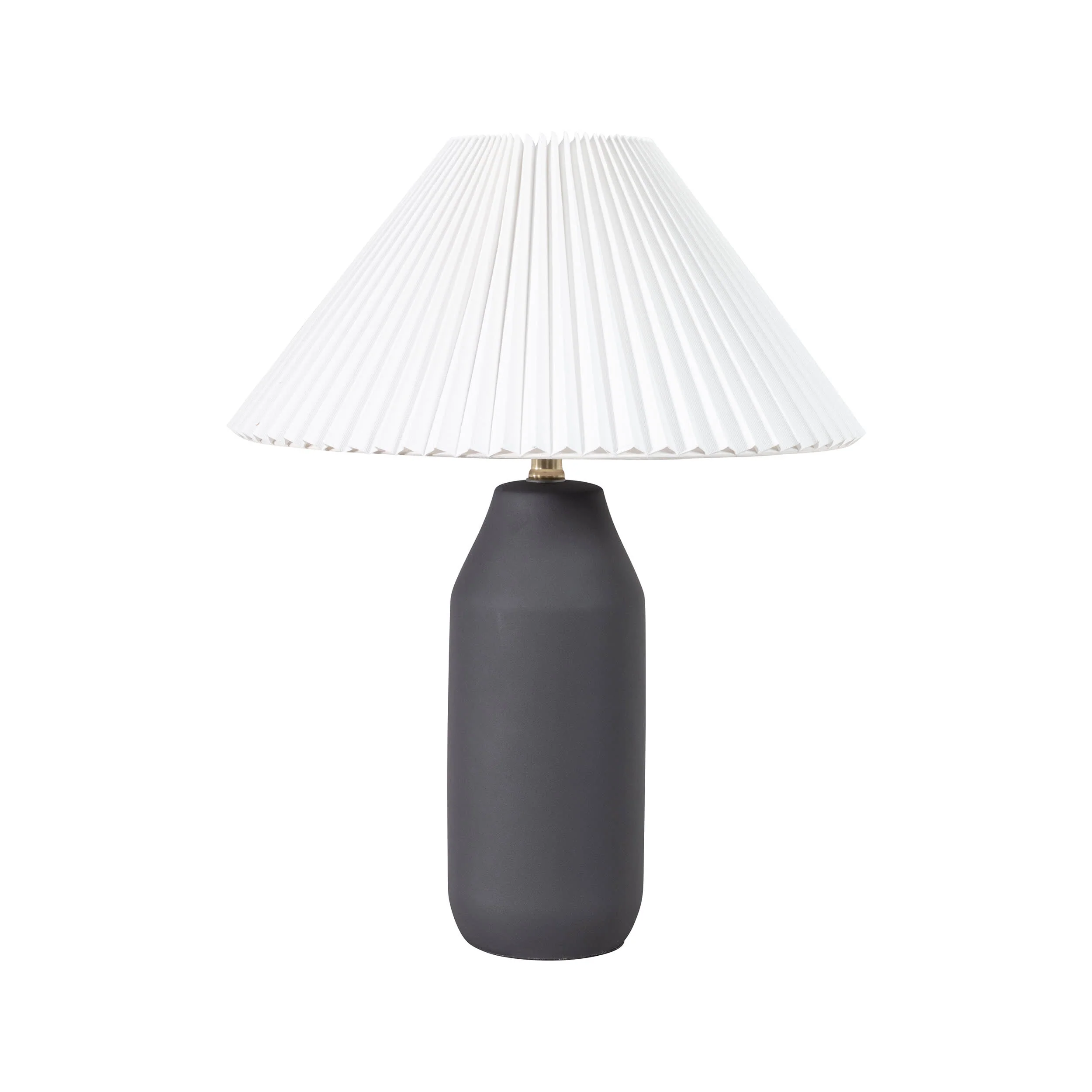 22-inch Ceramic Sculptural Table Lamp | Black