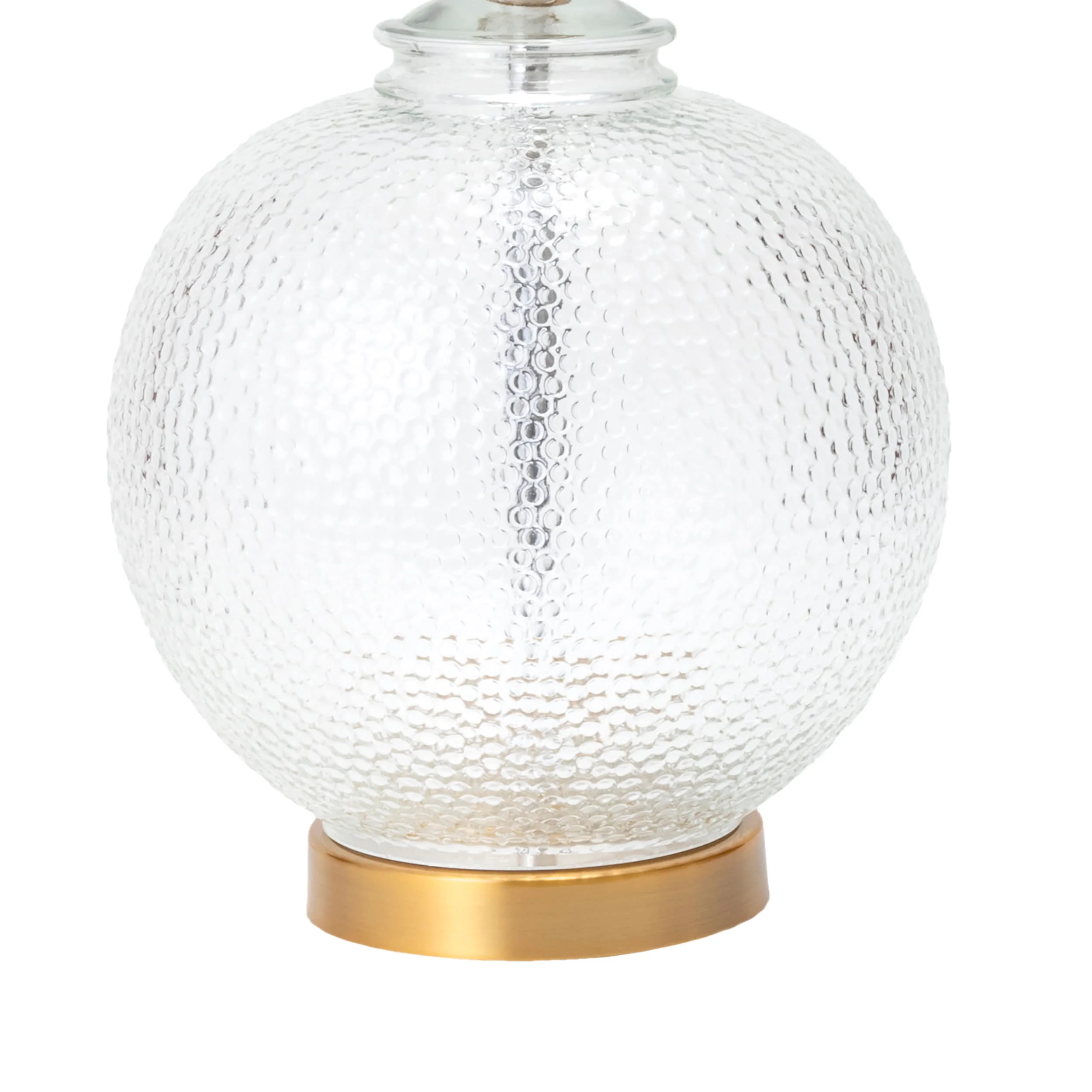 23-inch Glass Oriental Vase Table Lamp | Brass - Image 3