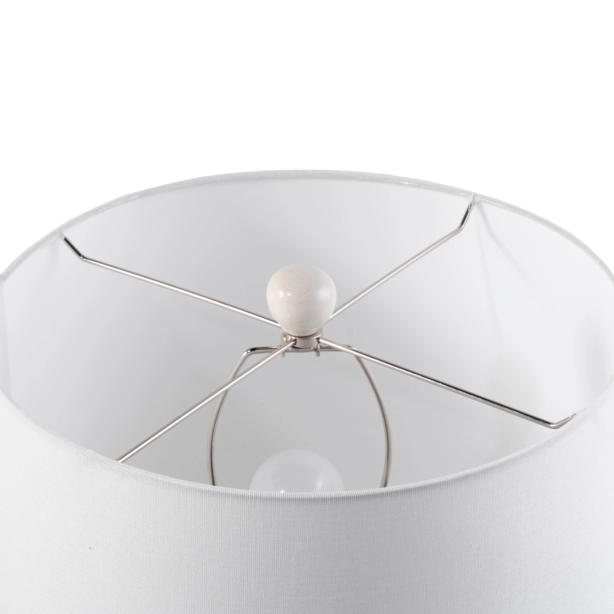 24-inch Bridget Ceramic Table Lamp | Cream - Image 3