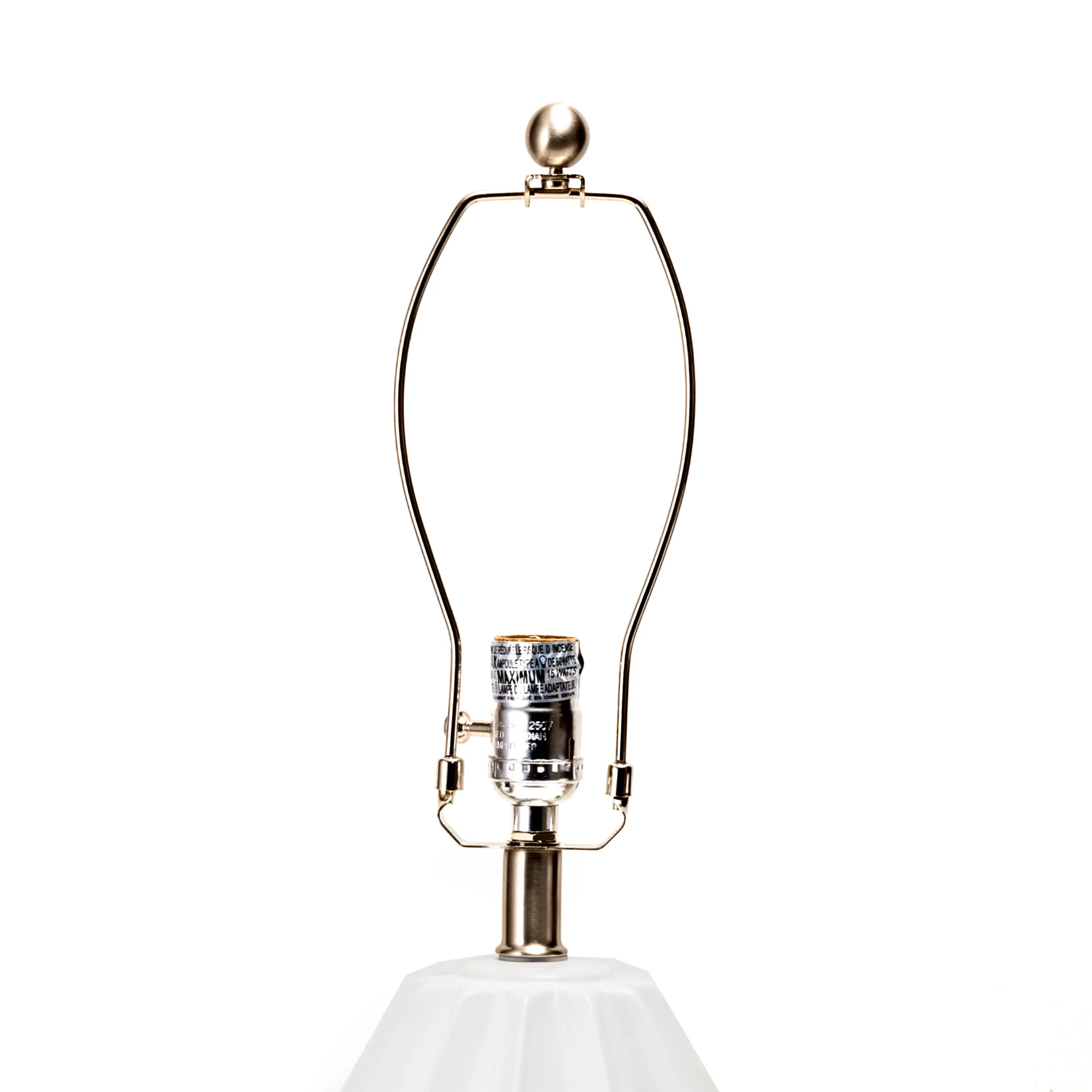 24-inch Cressida Ribbed Ceramic Table Lamp | White - Image 5