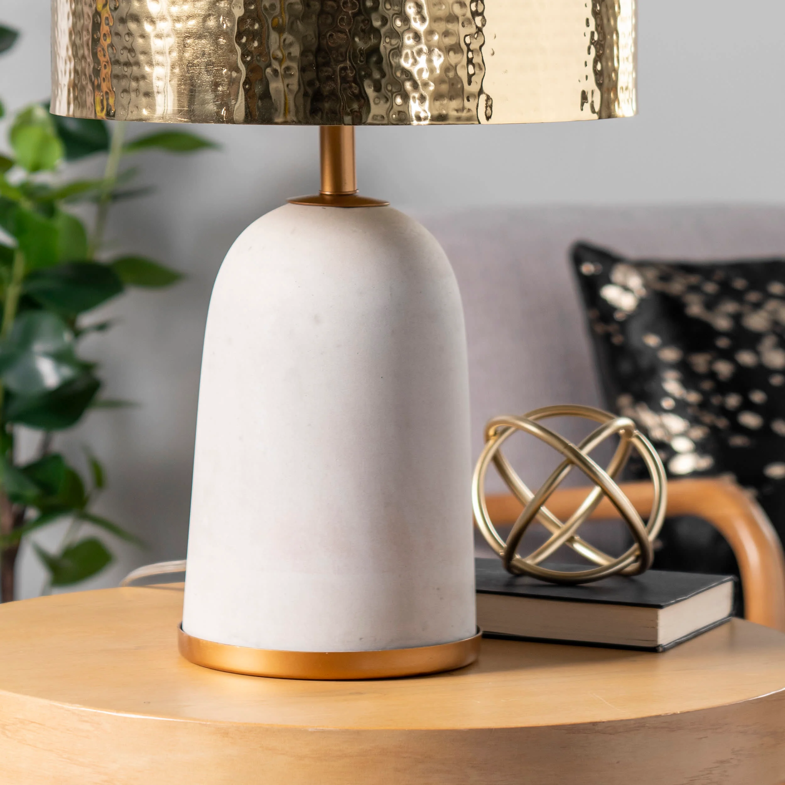 25-inch Natalie Concrete Table Lamp | Grey - Image 4