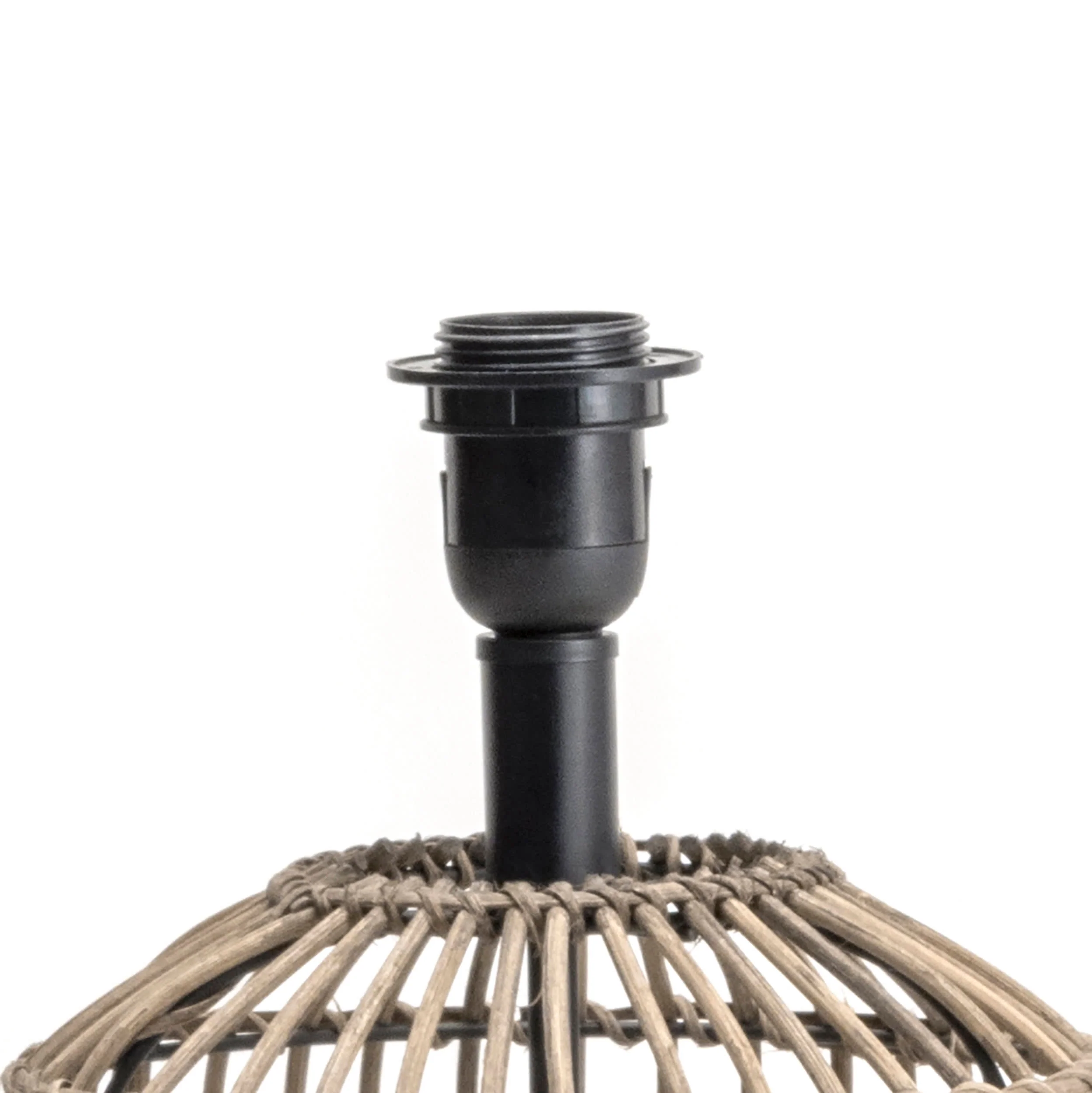 25-inch Rattan Bird Cage Table Lamp | Brass - Image 5