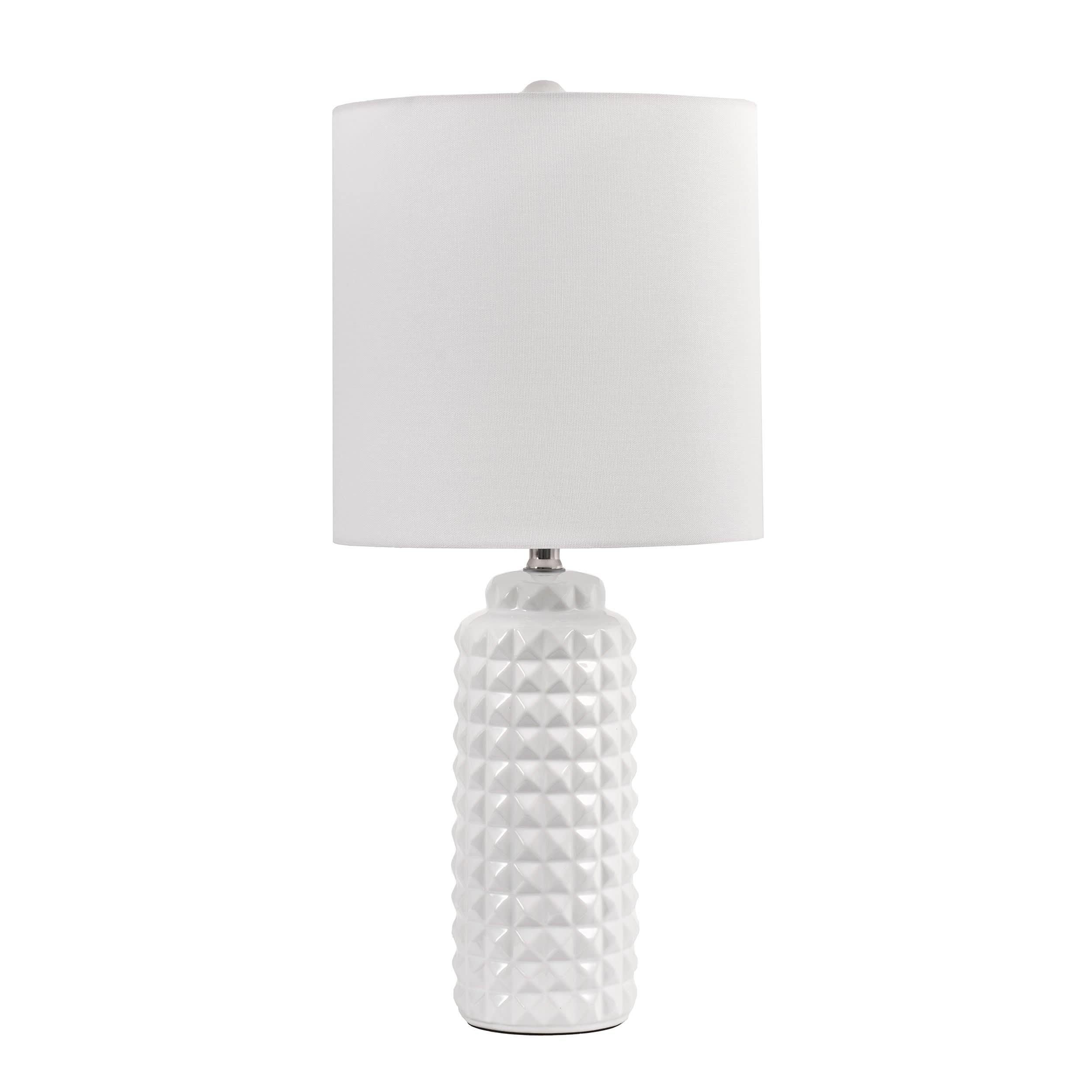 26-Inch Lydia Ceramic Table Lamp | White