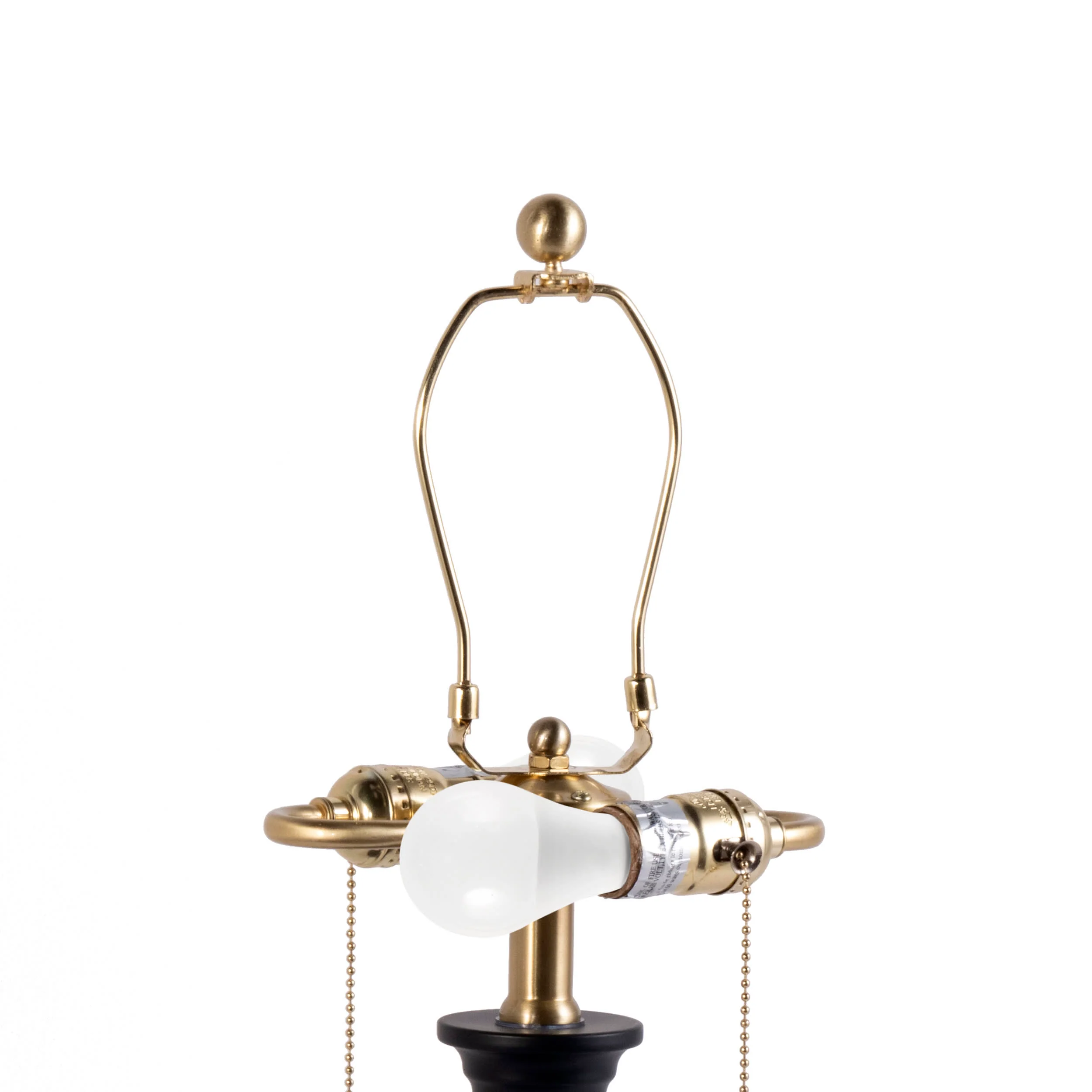 26-inch Steel Spiraling Teardrop Table Lamp | Black - Image 5