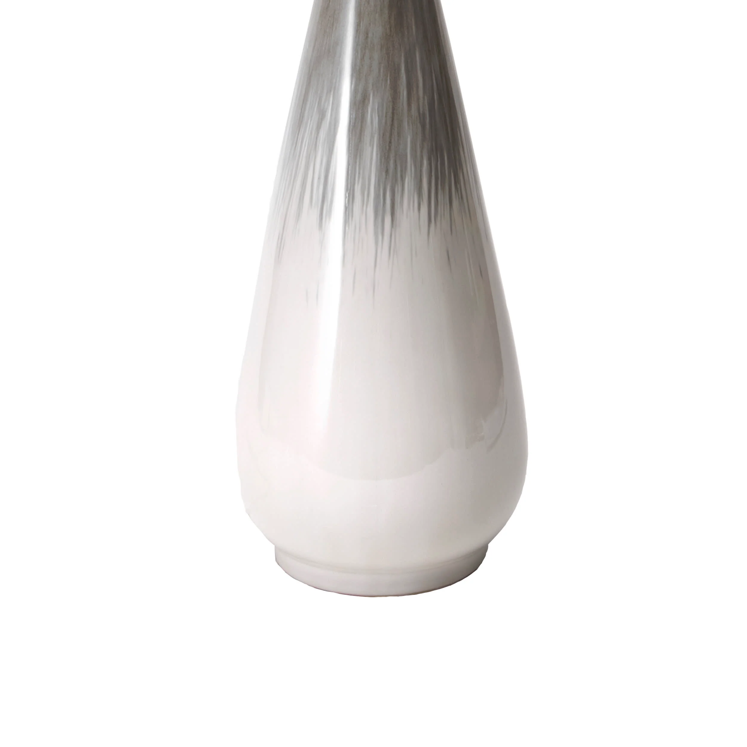 27-inch Ceramic Flamestitch Teardrop Table Lamp | Beige - Image 3