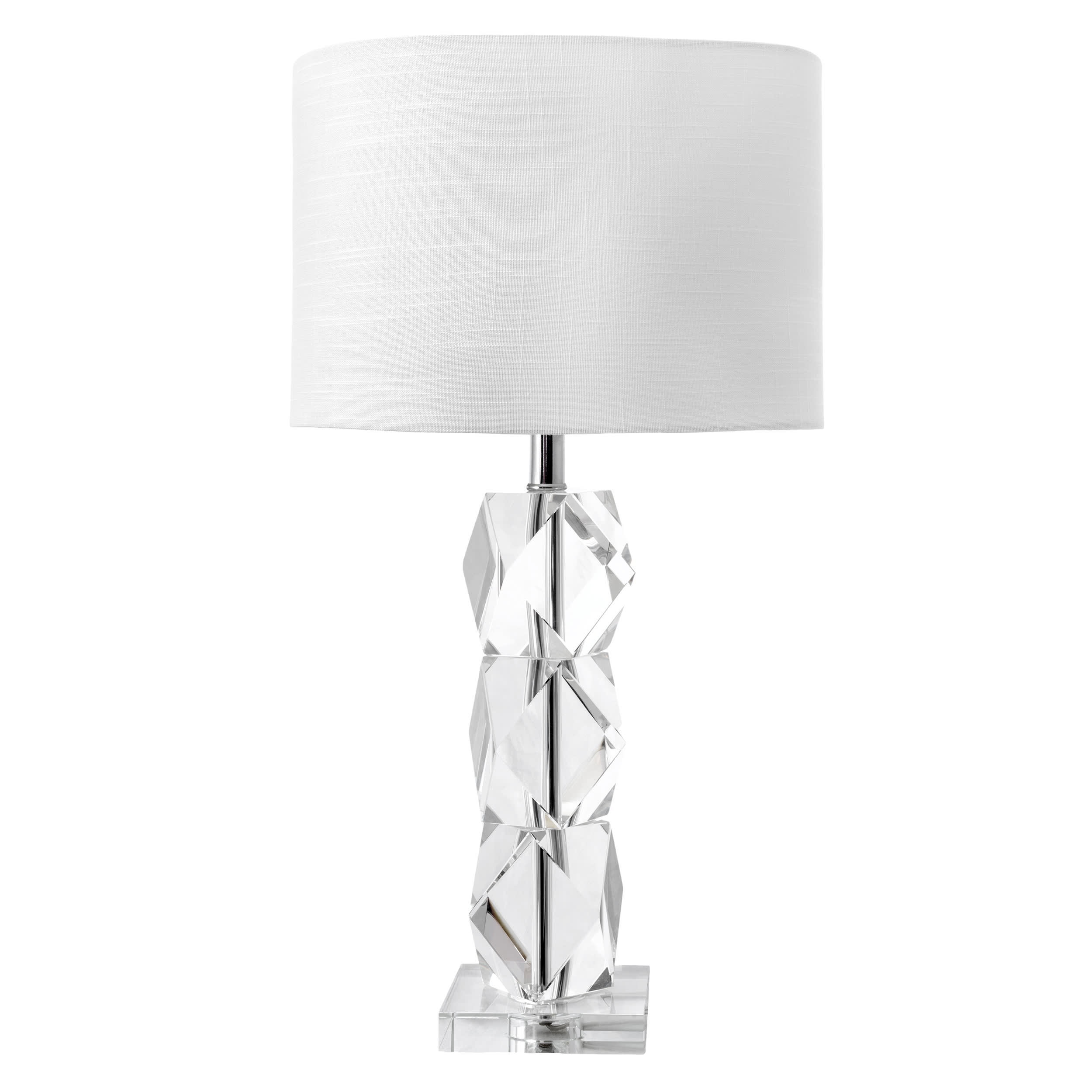 27-inch Crystal on the Rocks Table Lamp | Clear