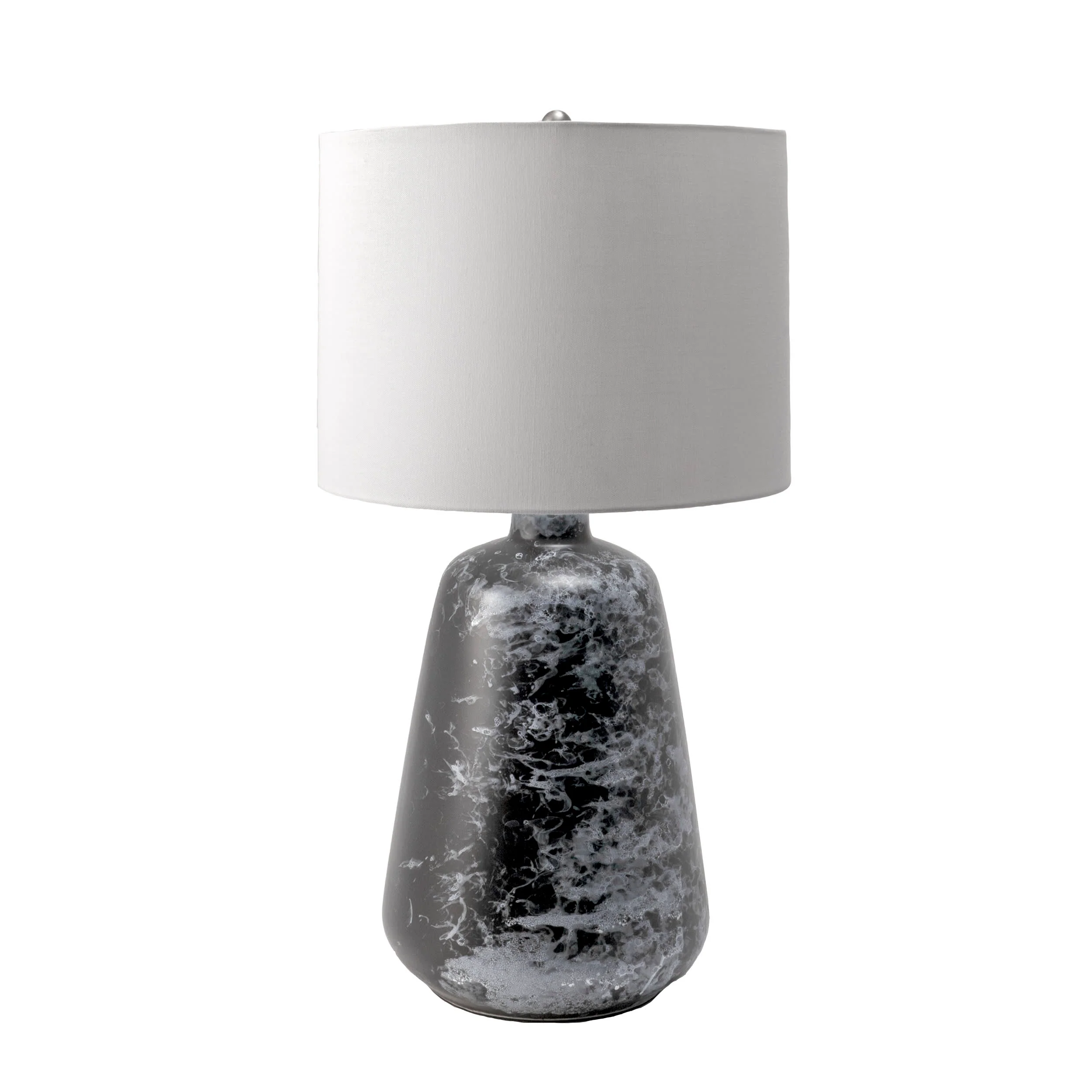 27-inch Zelda Ceramic Table Lamp | Black