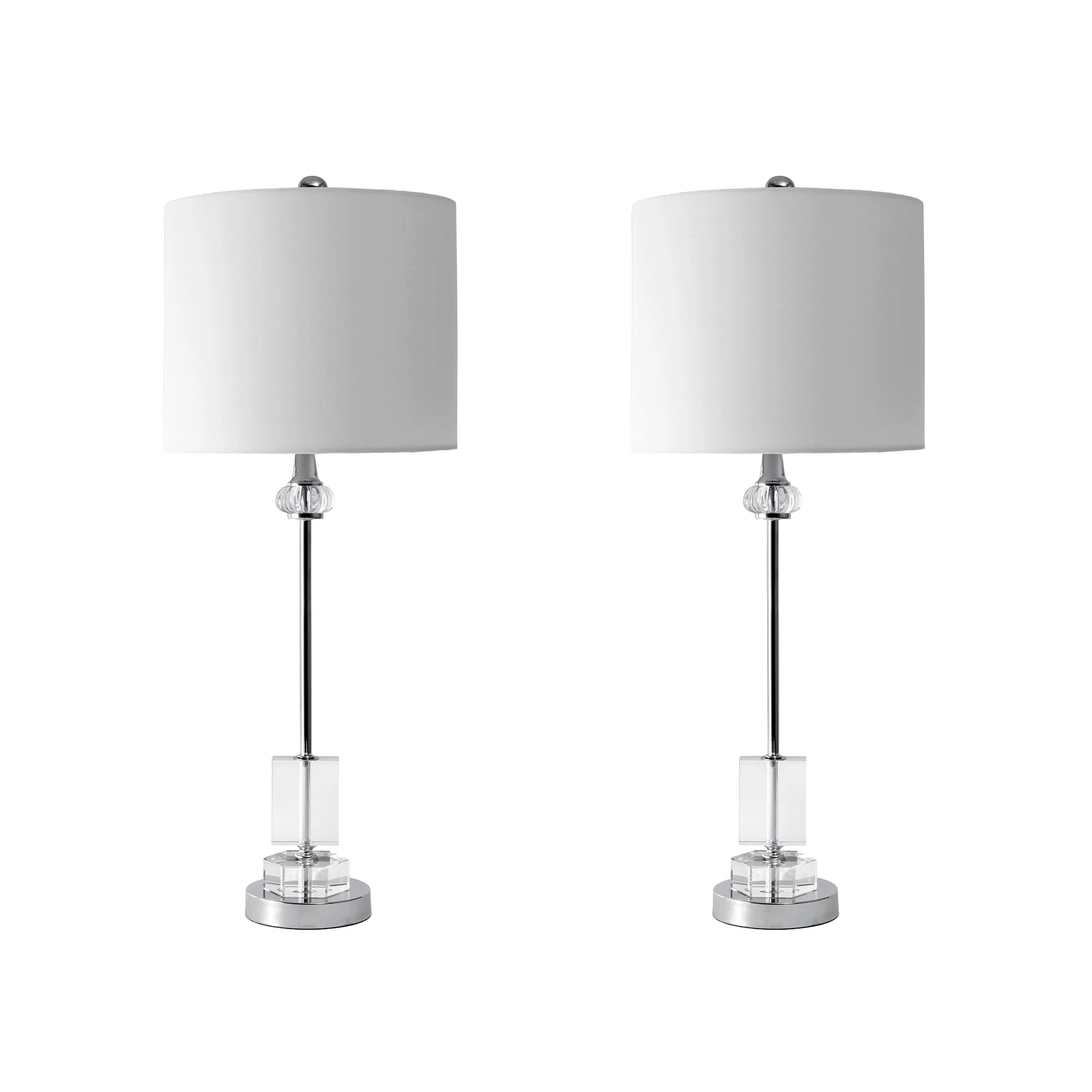 28-inch Crystal Spectre Pole Table Lamp | Clear