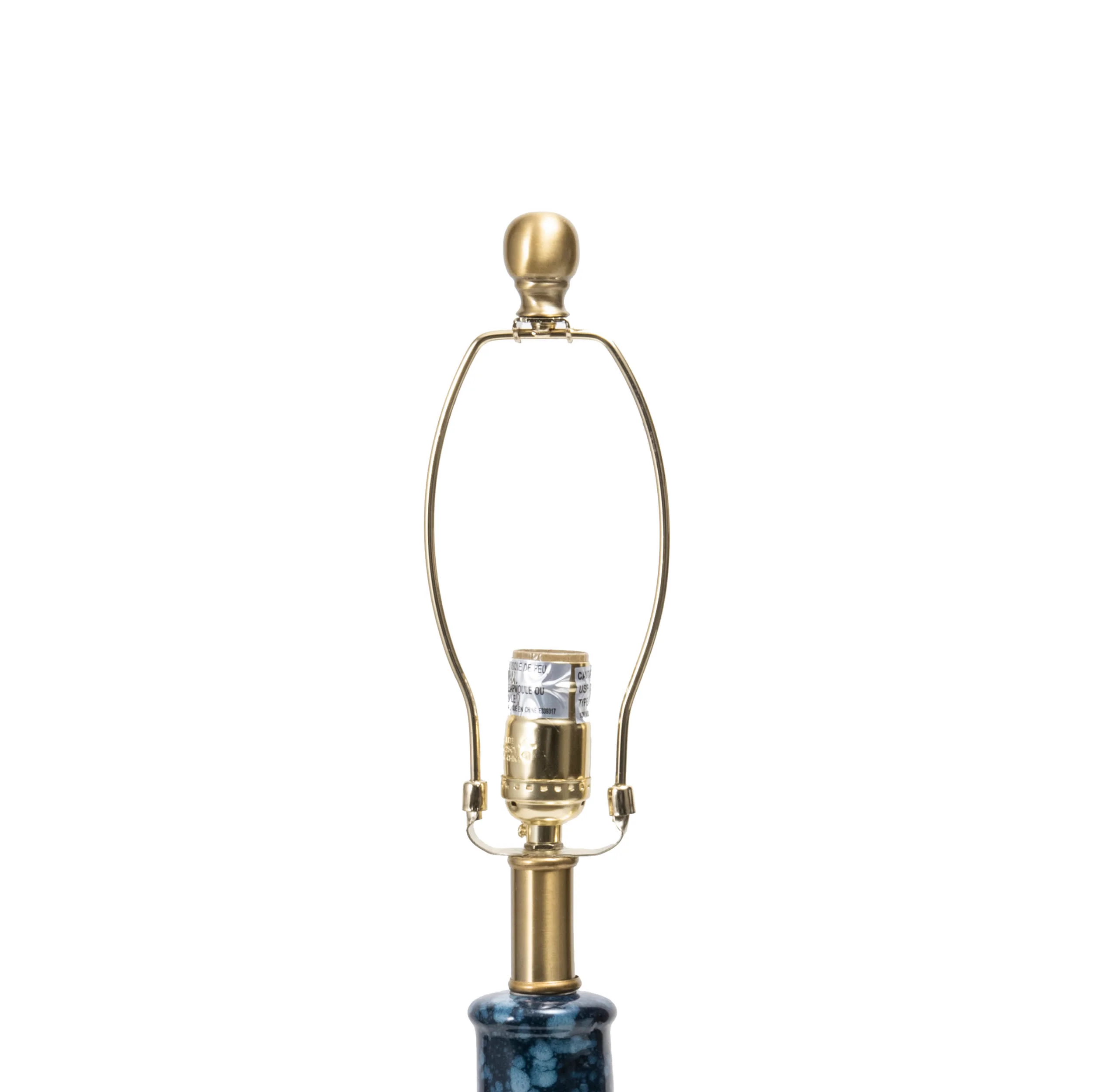 28-inch Tegular Ceramic Flask Table Lamp | Blue - Image 5