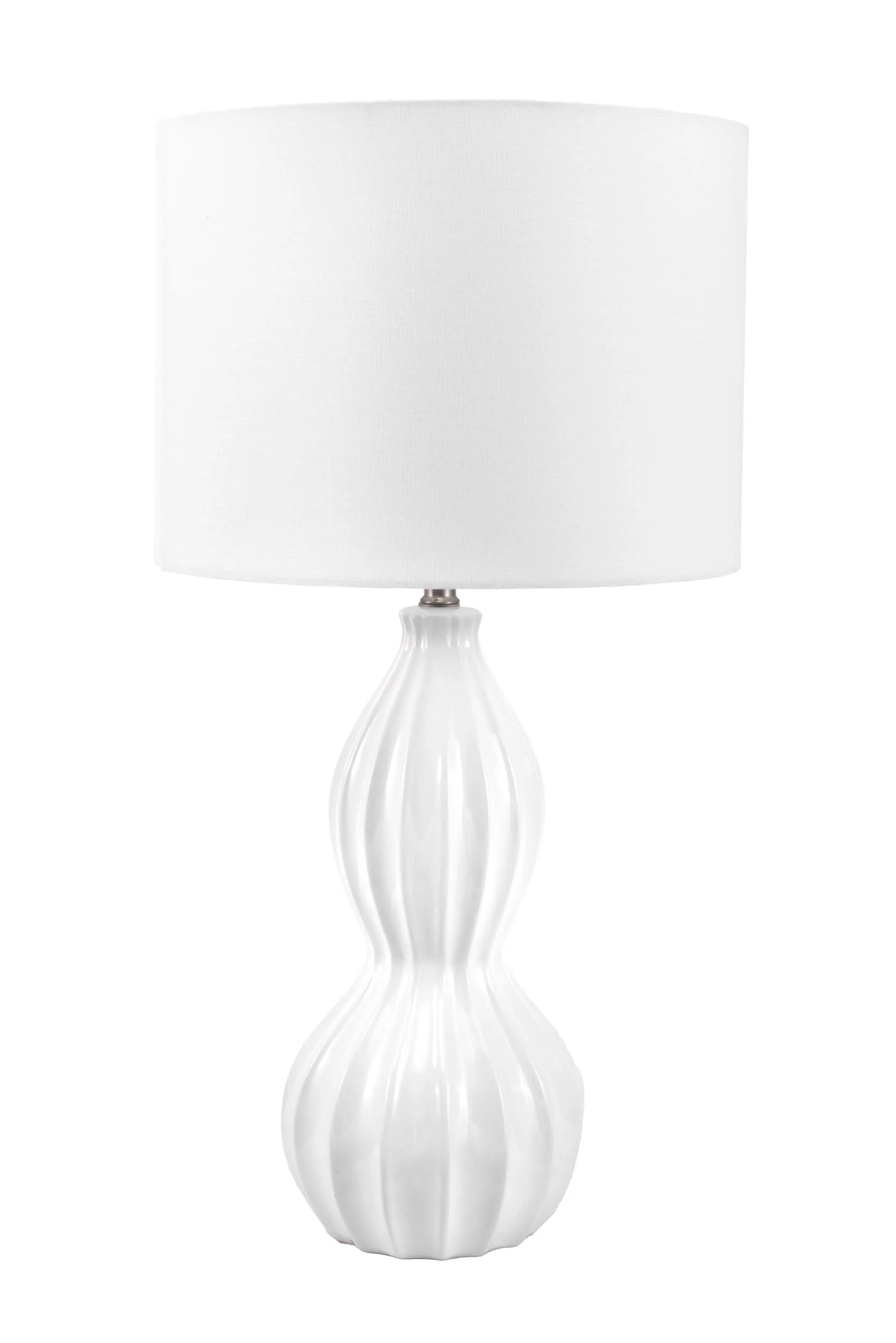 30-inch Venus Ceramic Table Lamp | White