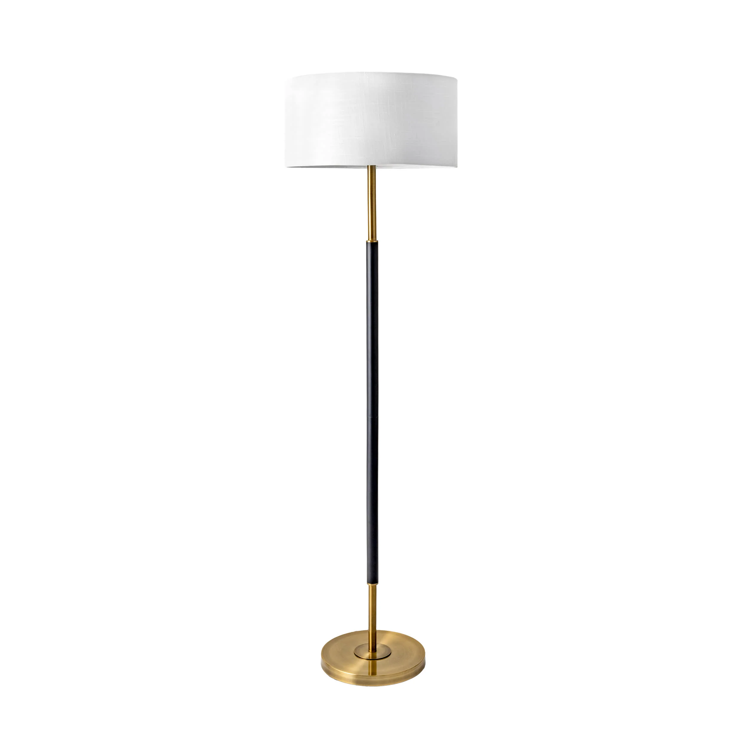 61-inch Coated Metal Pole Floor Lamp | Black