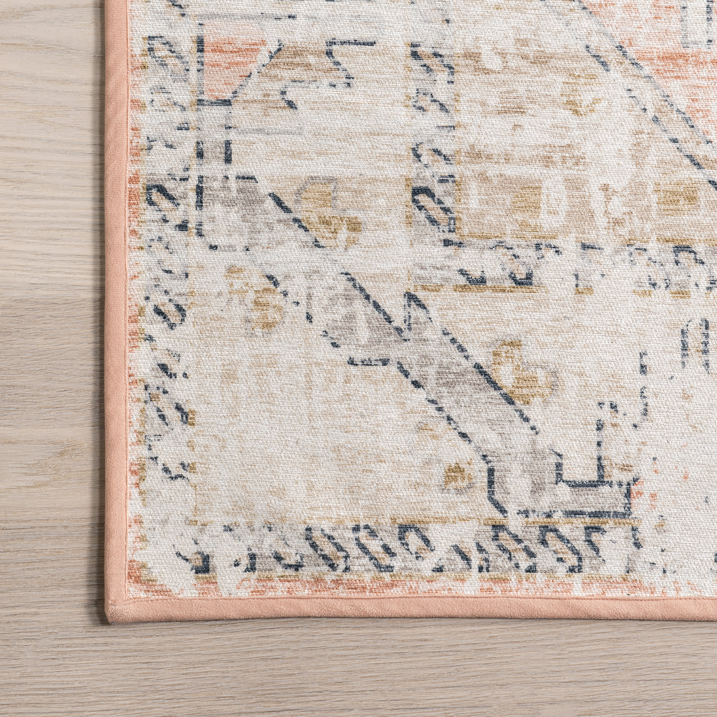 Aarti Medallion Washable Rug | Ivory - Image 3
