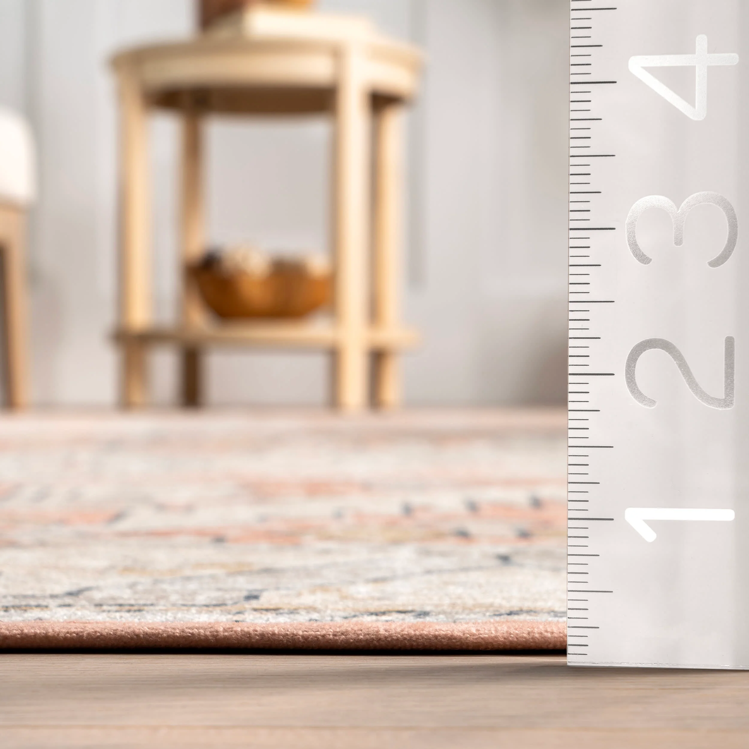 Aarti Medallion Washable Rug | Ivory - Image 5