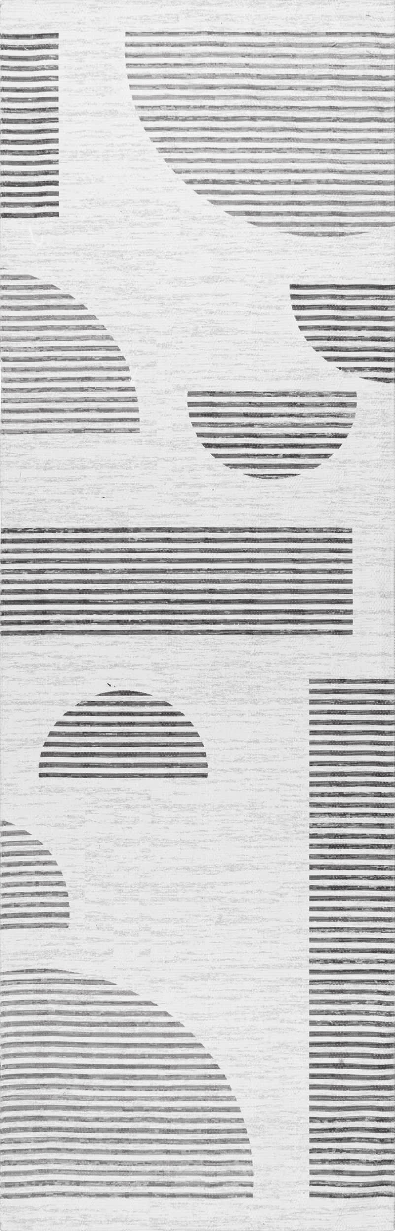 Abby Washable Geometric Rug | Ivory