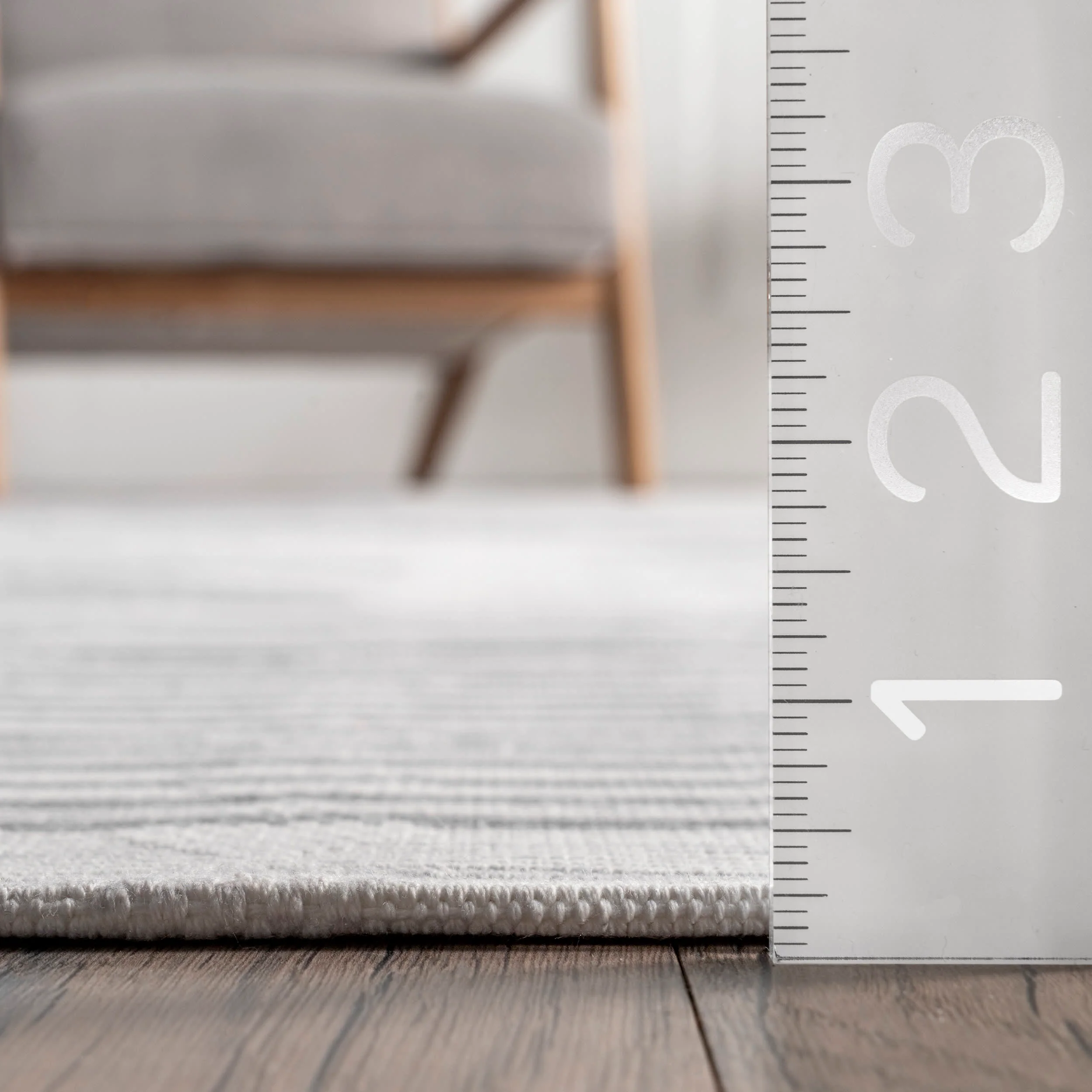 Abby Washable Geometric Rug | Ivory - Image 5