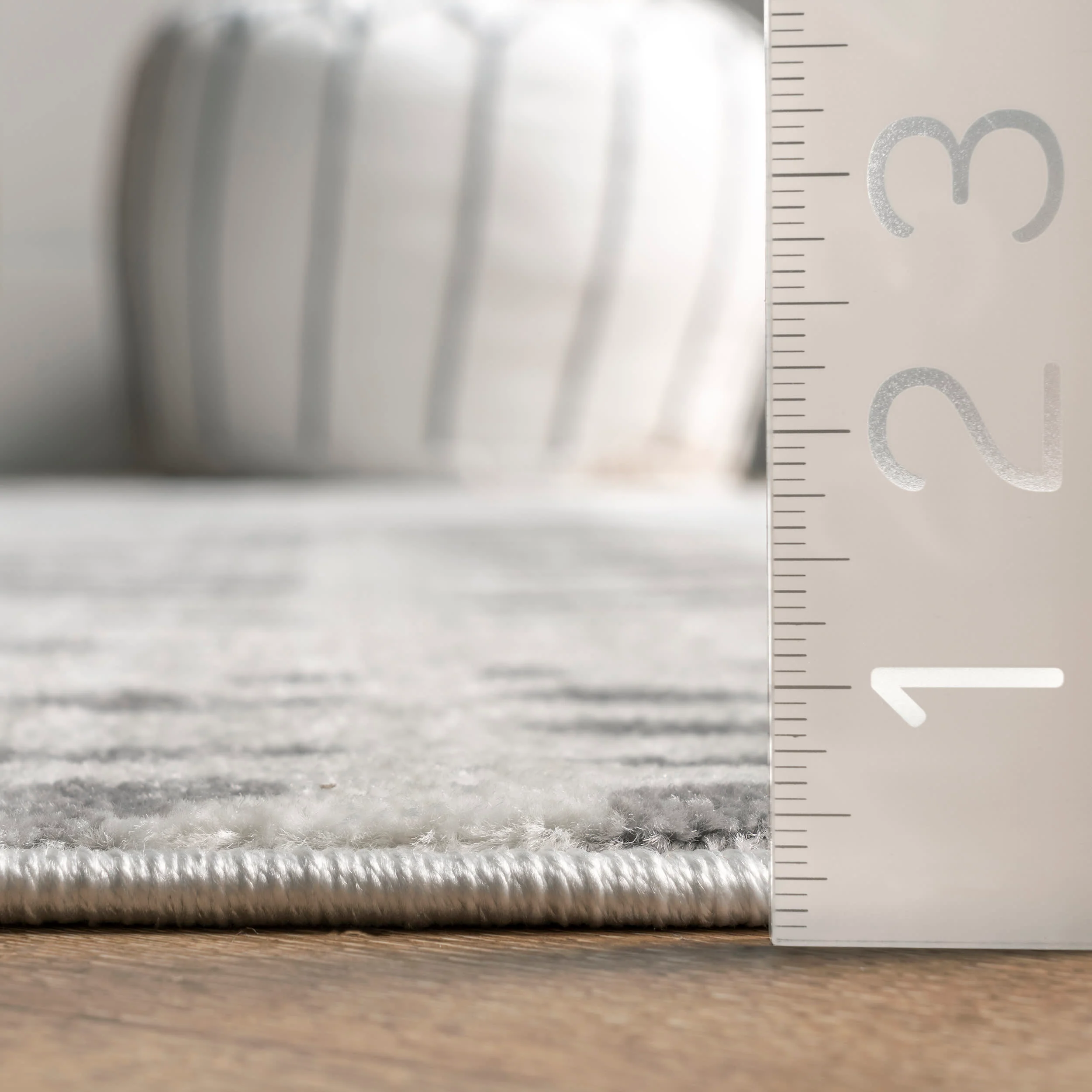 Abstract Lattice Rug | Light Grey - Image 5
