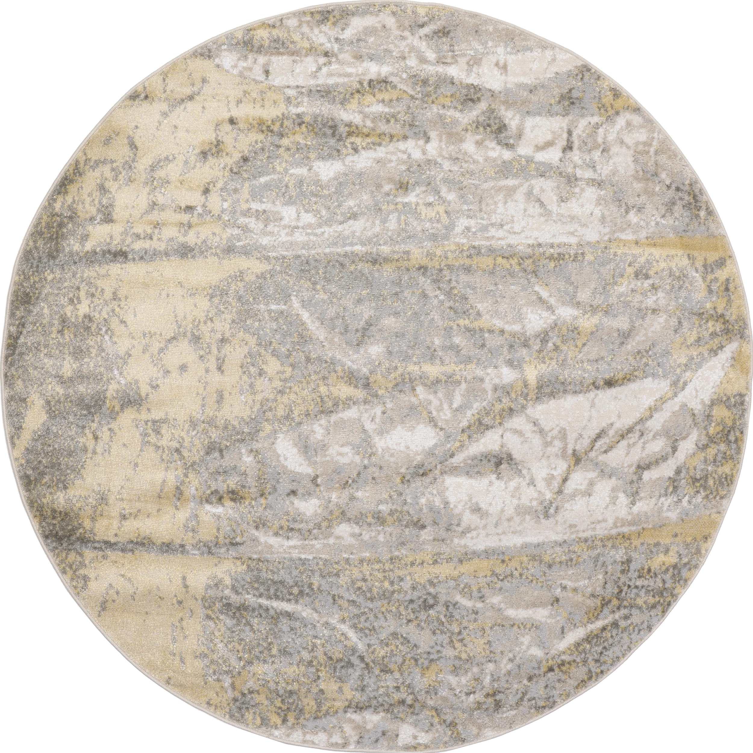 Abstract Mural Rug | Gold