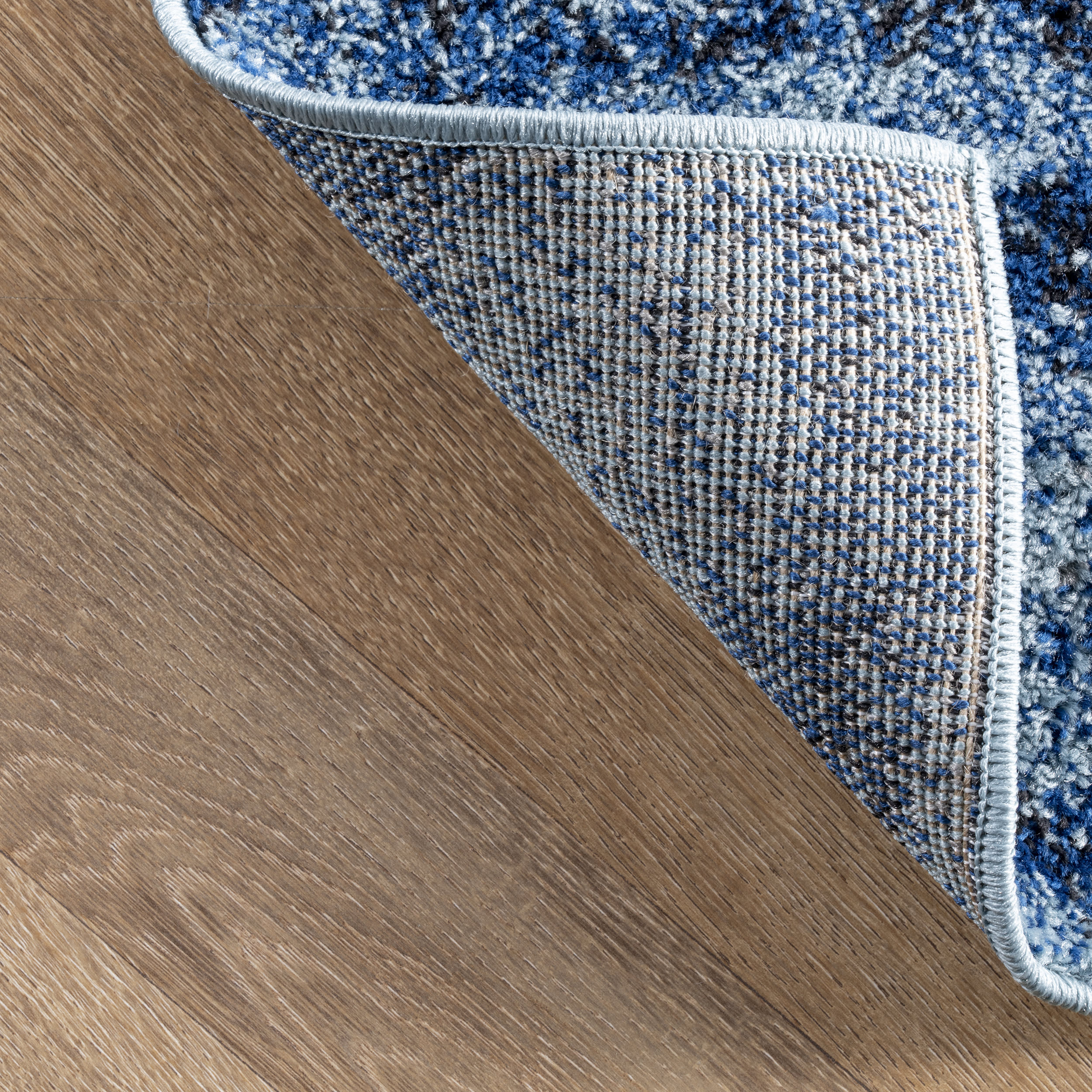 Abstract Rainfall Rug | Blue - Image 2