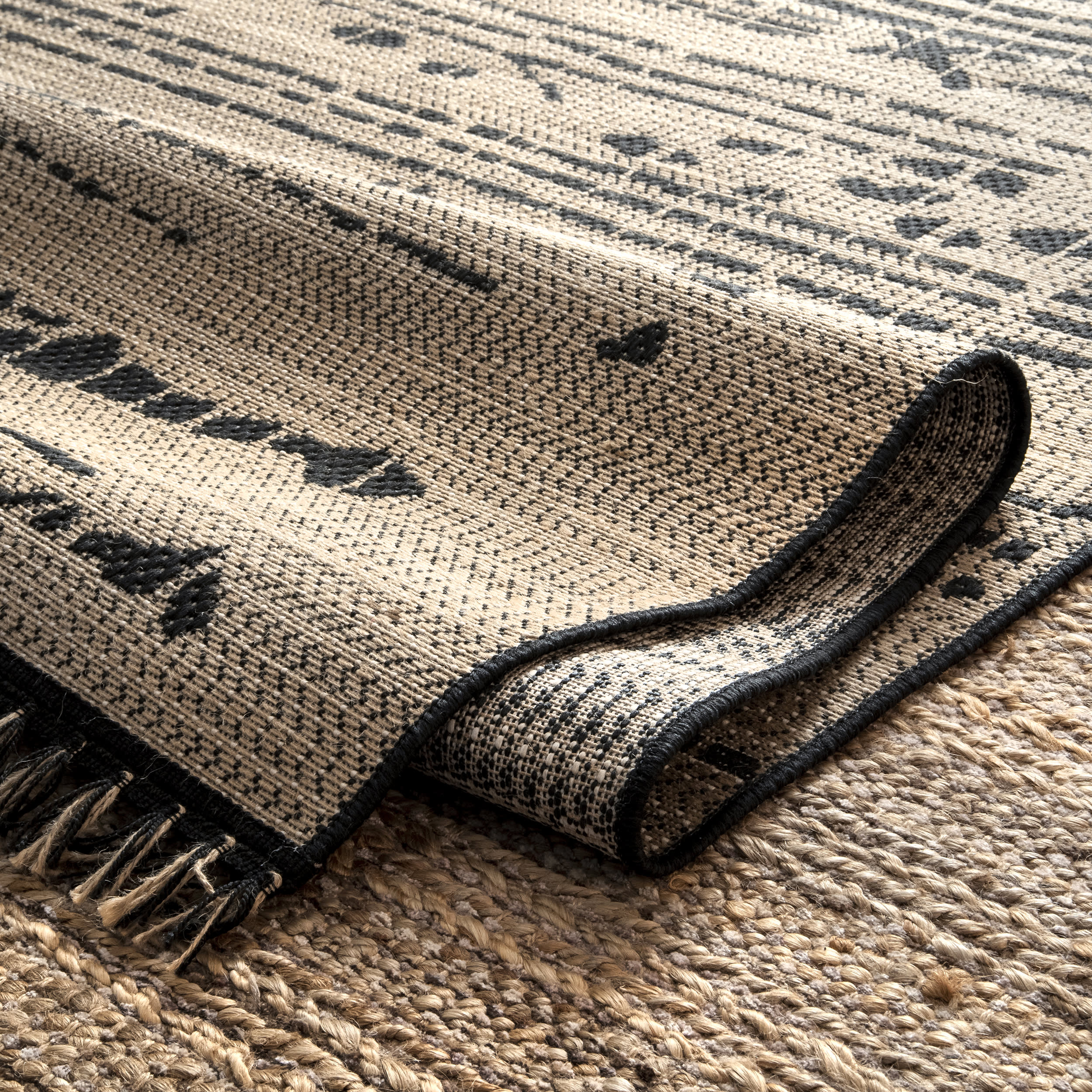 Abstract Treasure Rug | Black - Image 5
