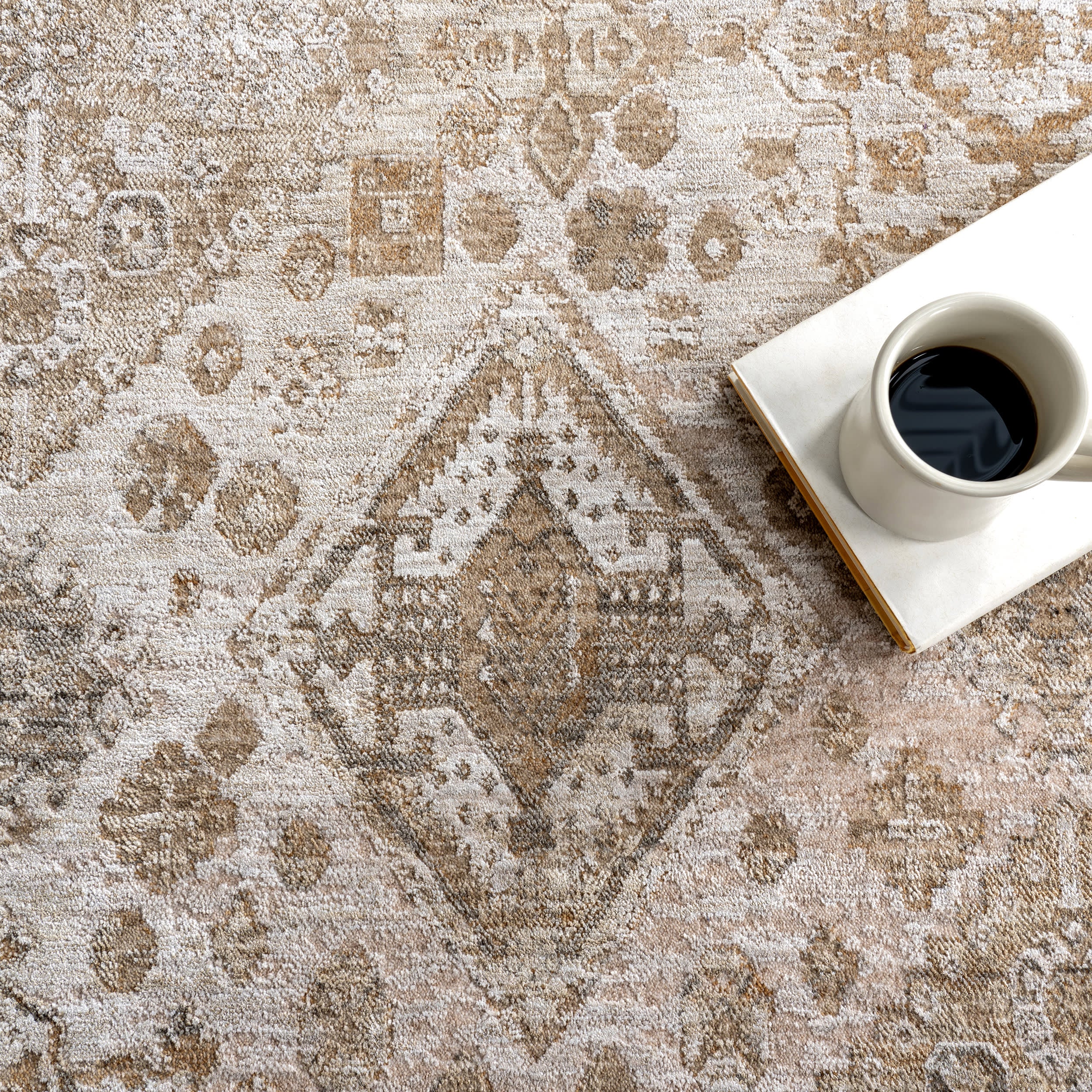 Adah Vintage Rug | Taupe - Image 8