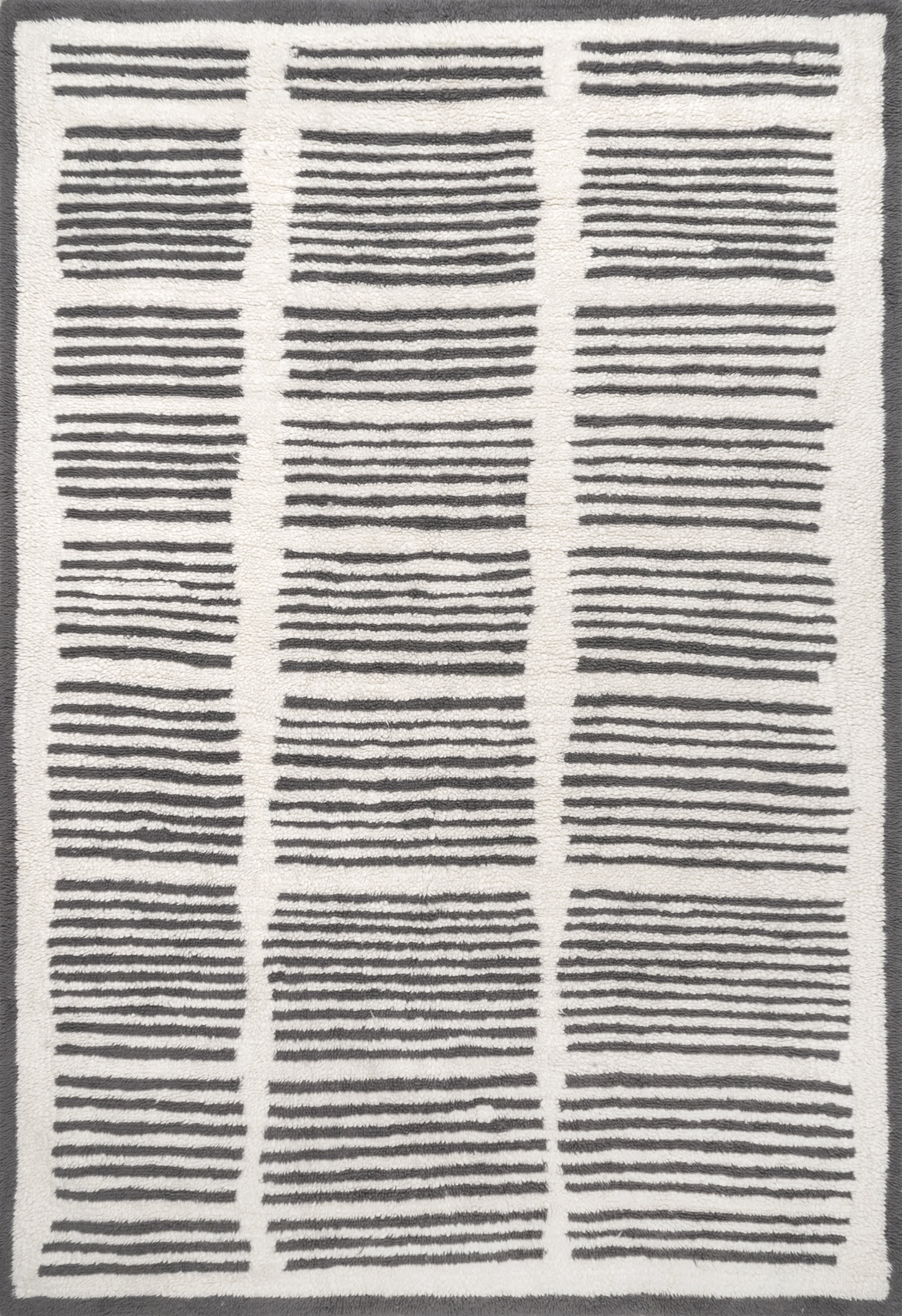 Addison Wool Pinstripe Washable Rug | Ivory
