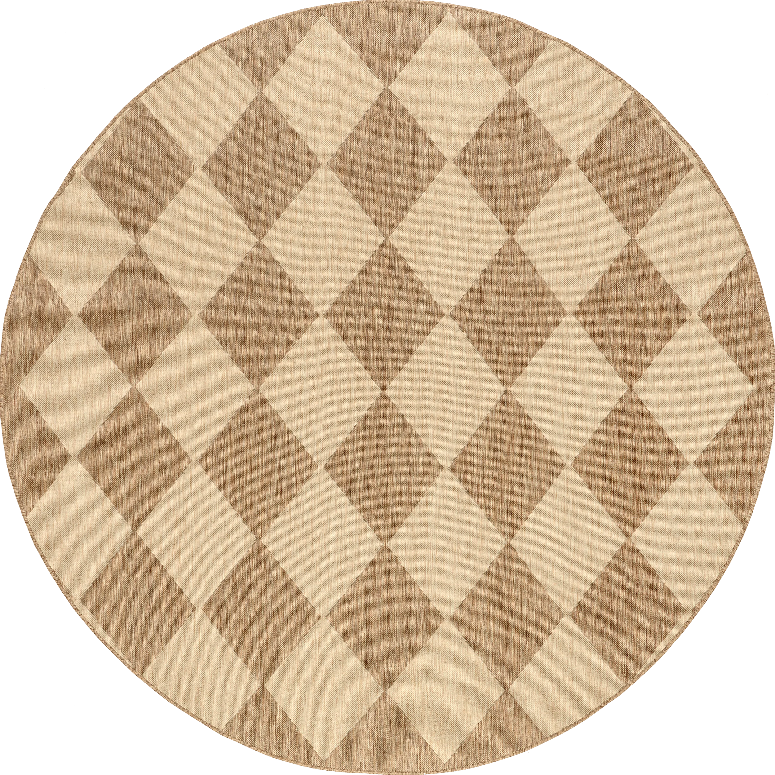 Adelaide Harlequin Indoor/Outdoor Rug | Brown