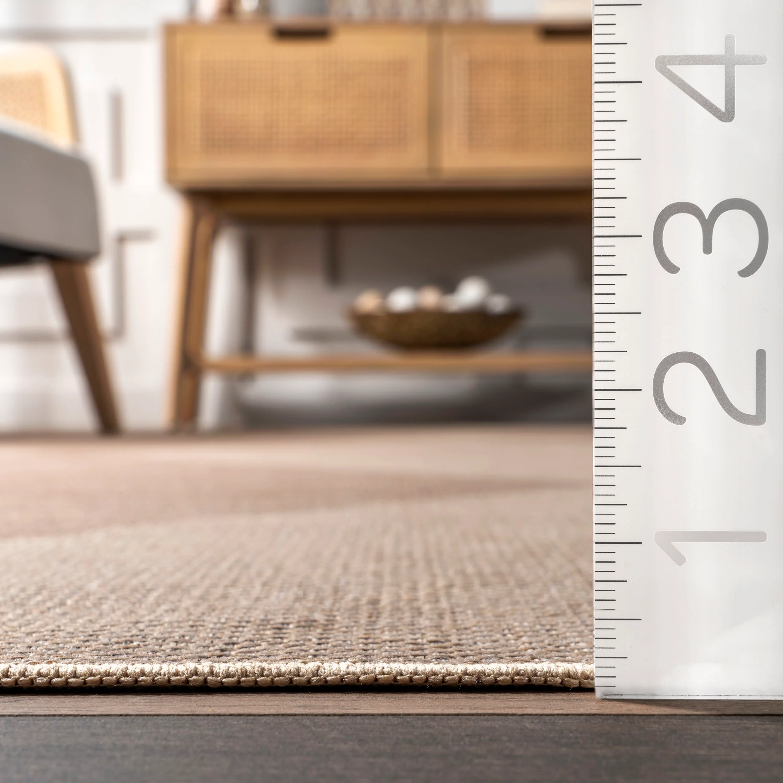 Adelina Easy-Jute Washable Trellis Rug | Natural - Image 5