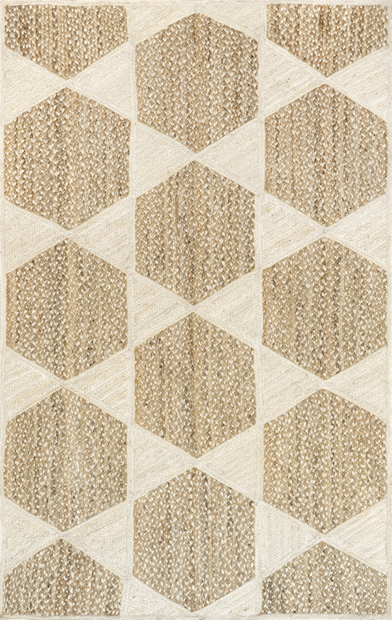 Adhara Jute Honeycomb Rug | Ivory
