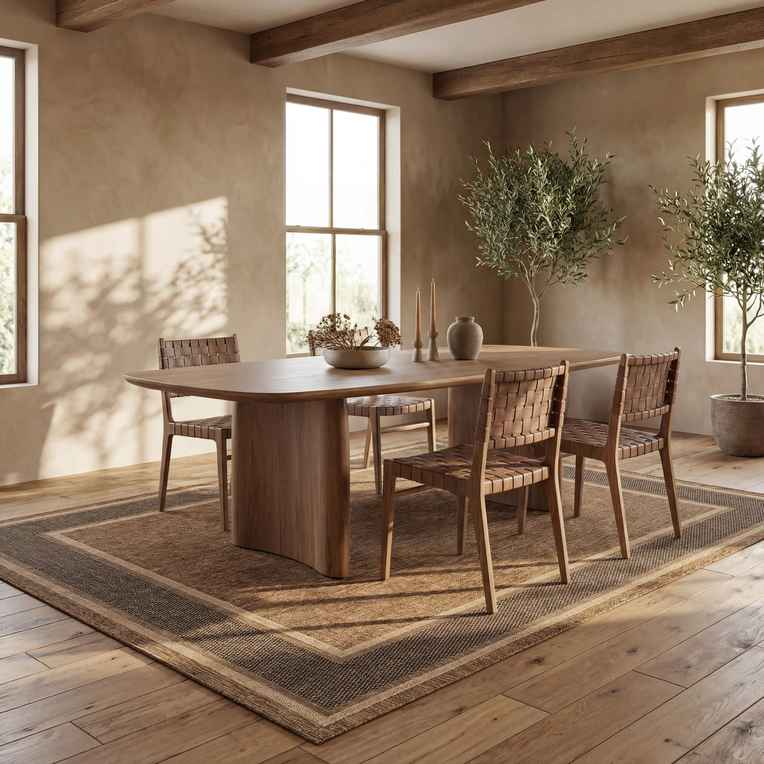 Aeli Modern Bordered Indoor/Outdoor Rug | Black - Image 7