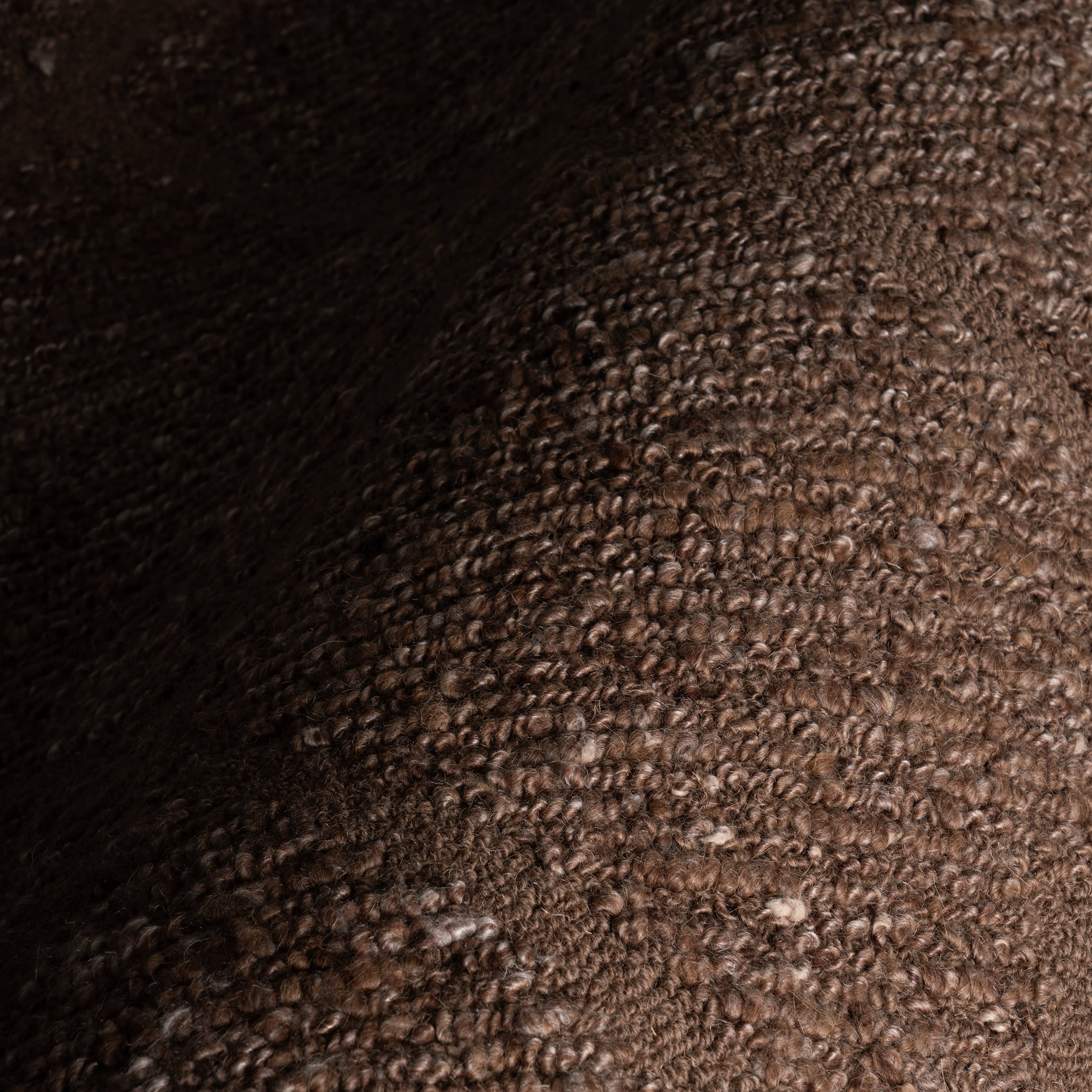 Afra Trellis Bohemian Hand Tufted Wool Rug | Brown - Image 3