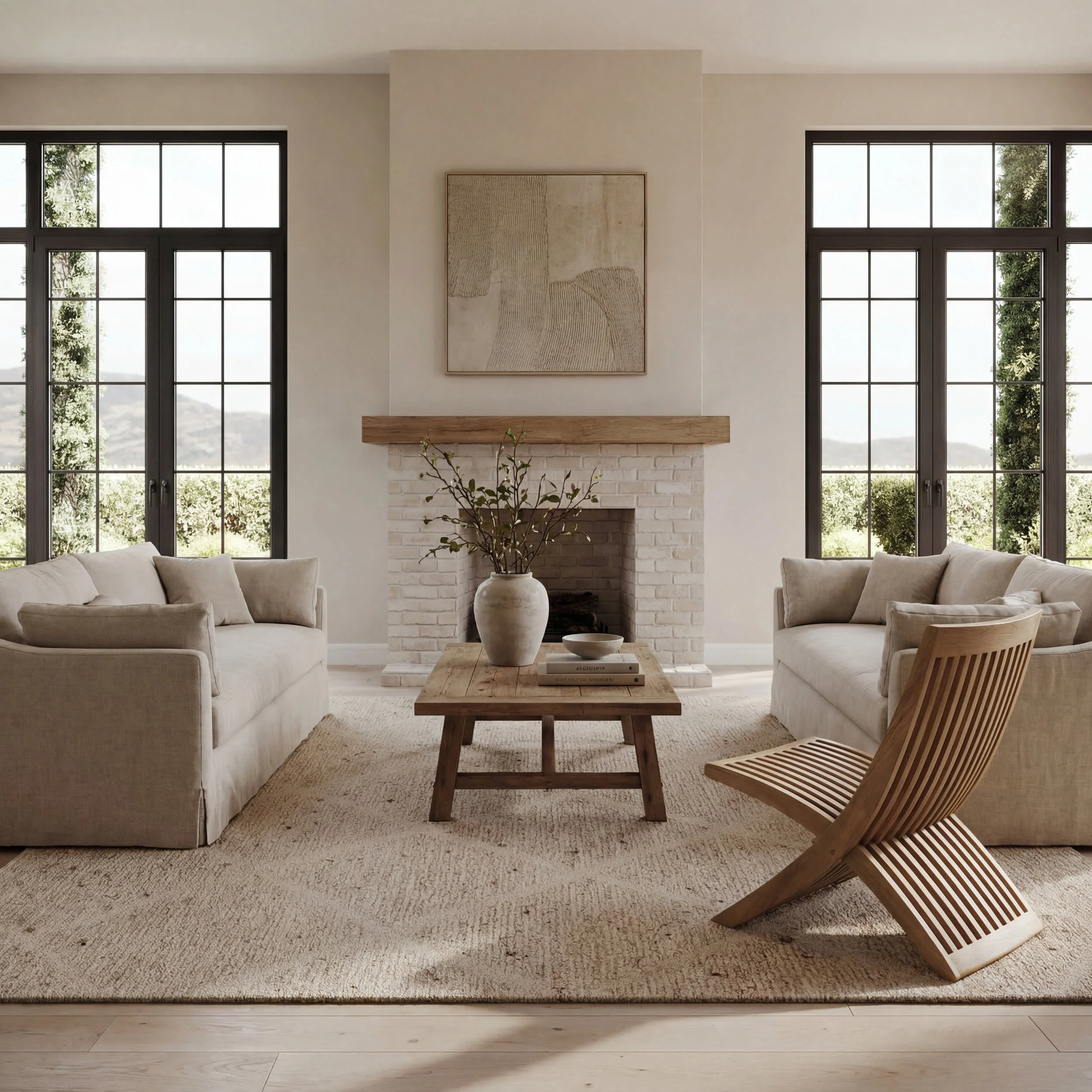 Afra Trellis Bohemian Hand Tufted Wool Rug | Sand - Image 2
