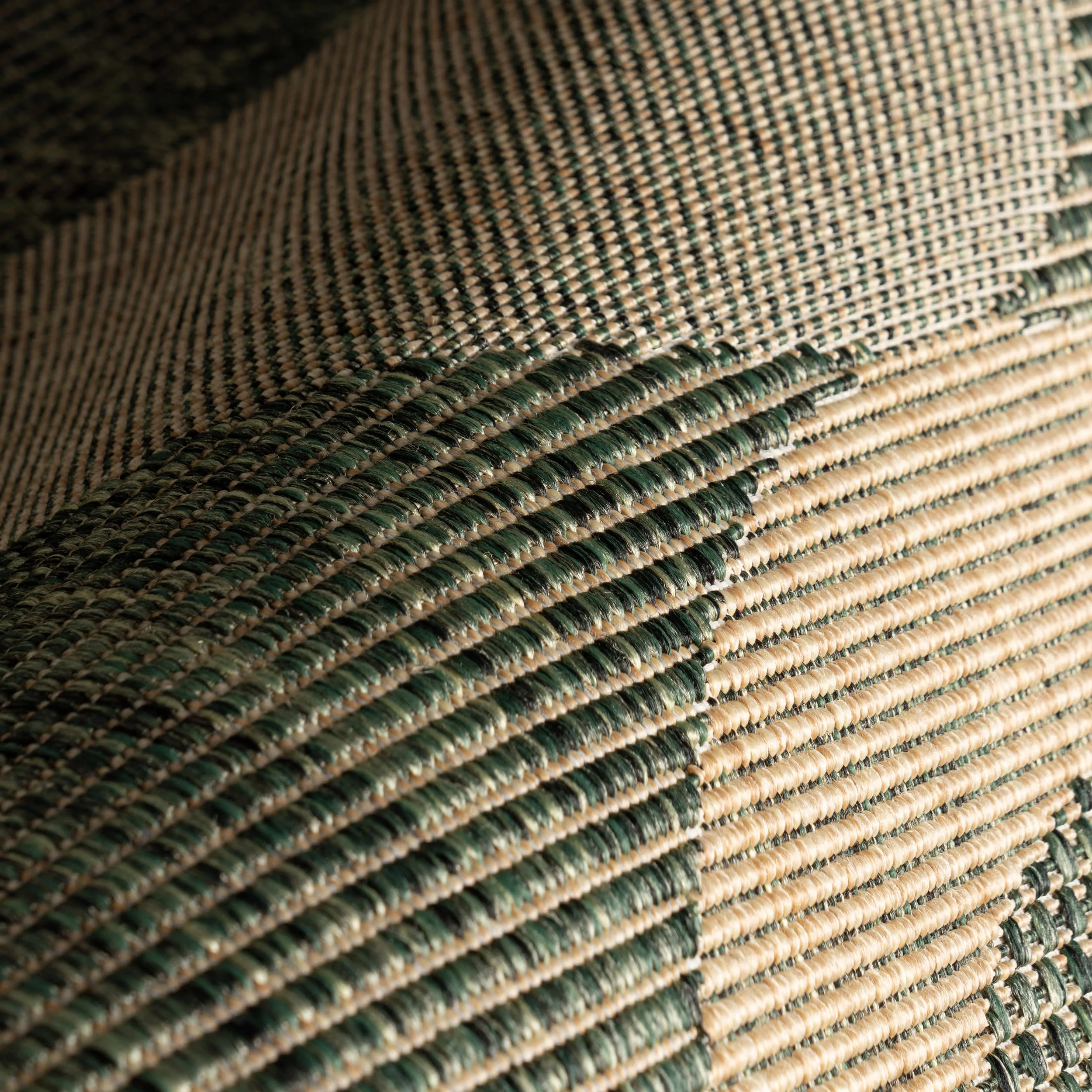 Aila Abstract Geometric Indoor/Outdoor Rug | Green - Image 3
