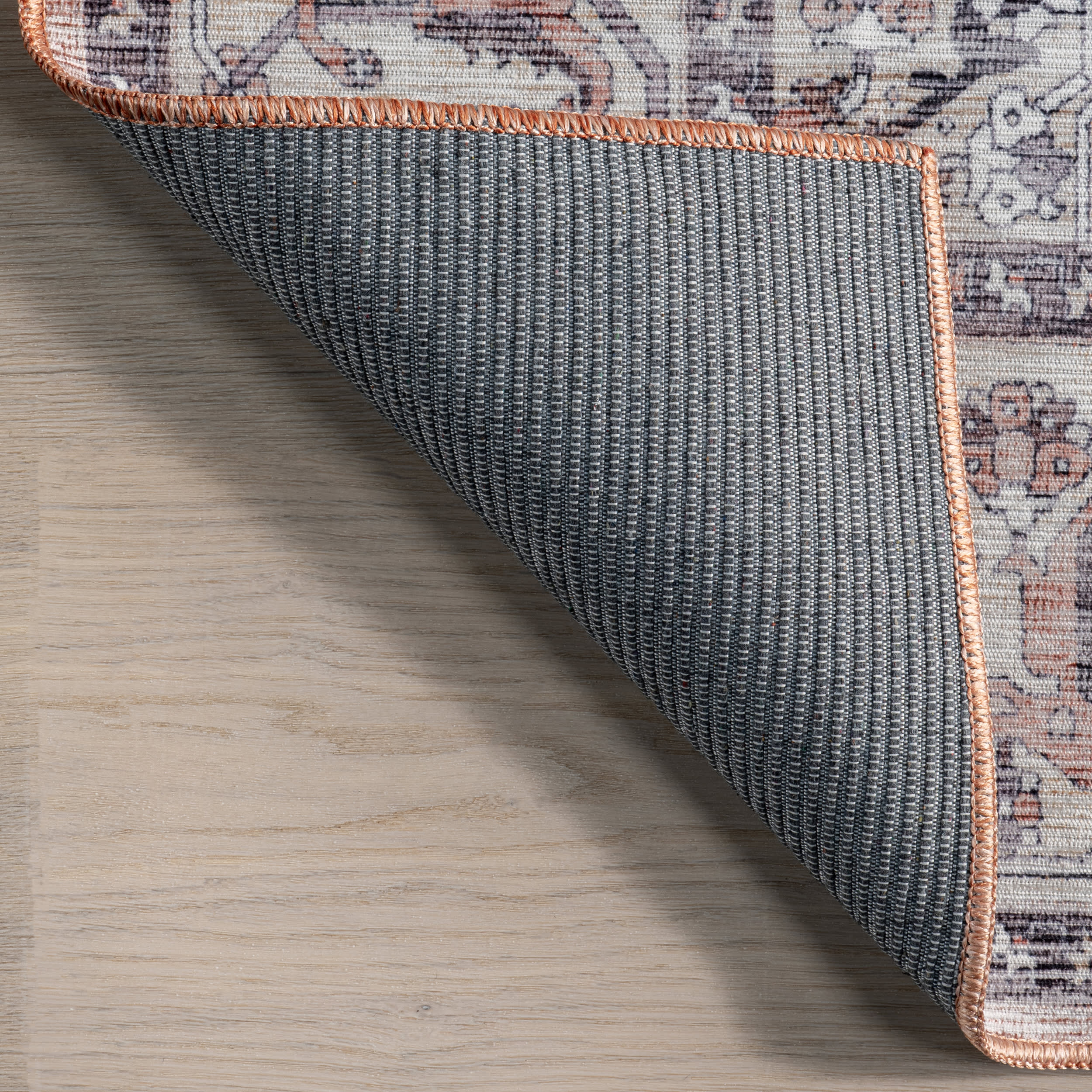 Ailish Botanical Washable Rug | Blush - Image 6