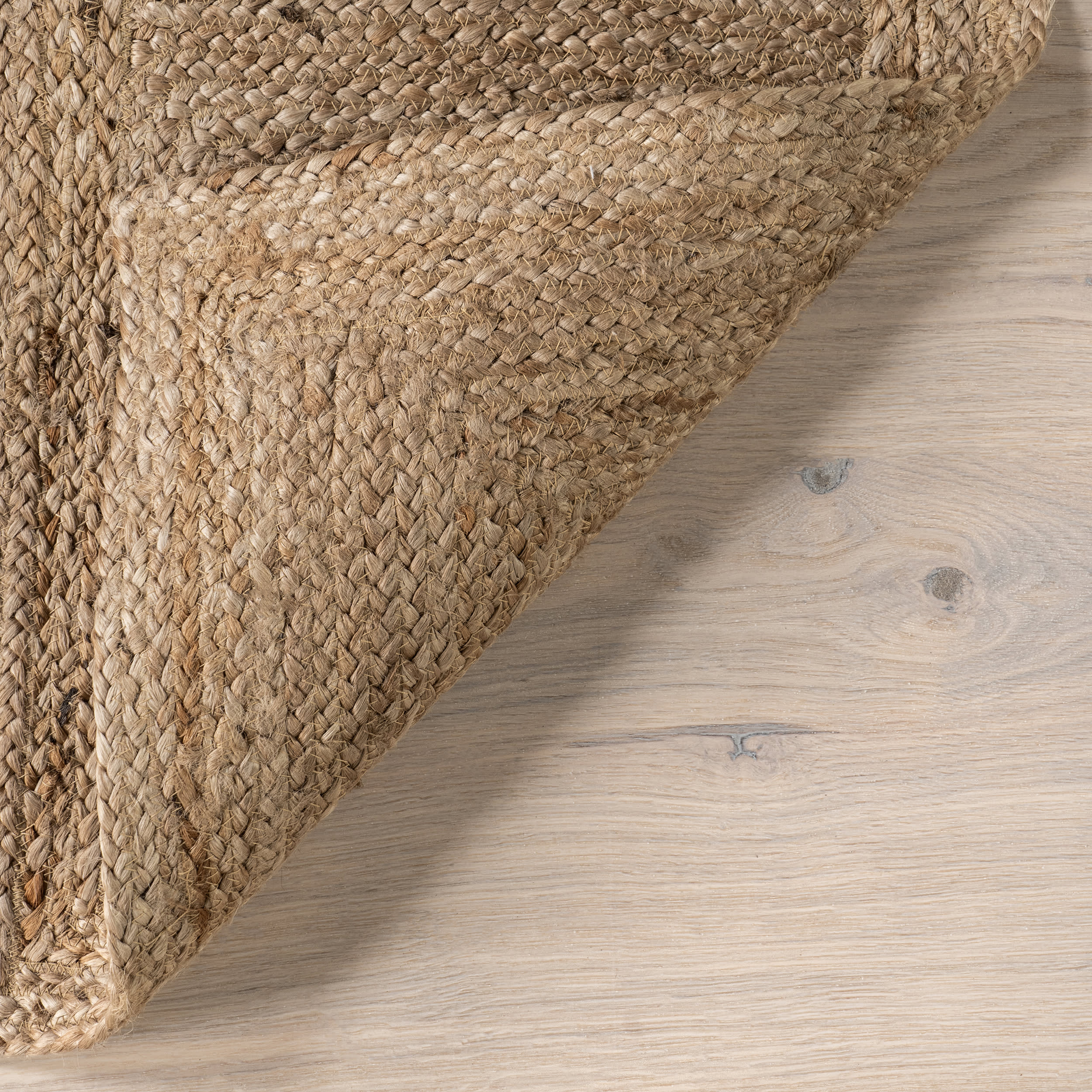 Ainslee Jute Bleached Trellis Rug | Natural - Image 6