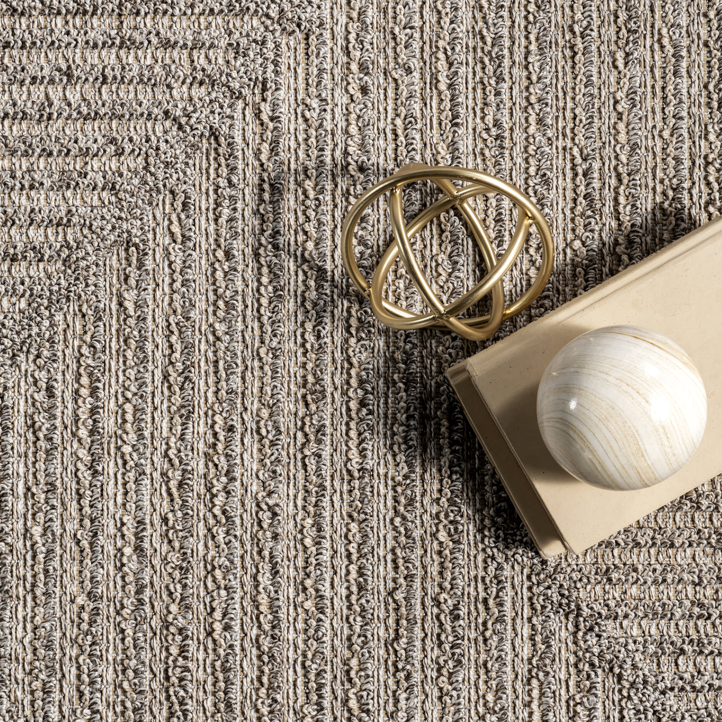 Alexa Trellis Indoor/Outdoor Rug | Beige - Image 6