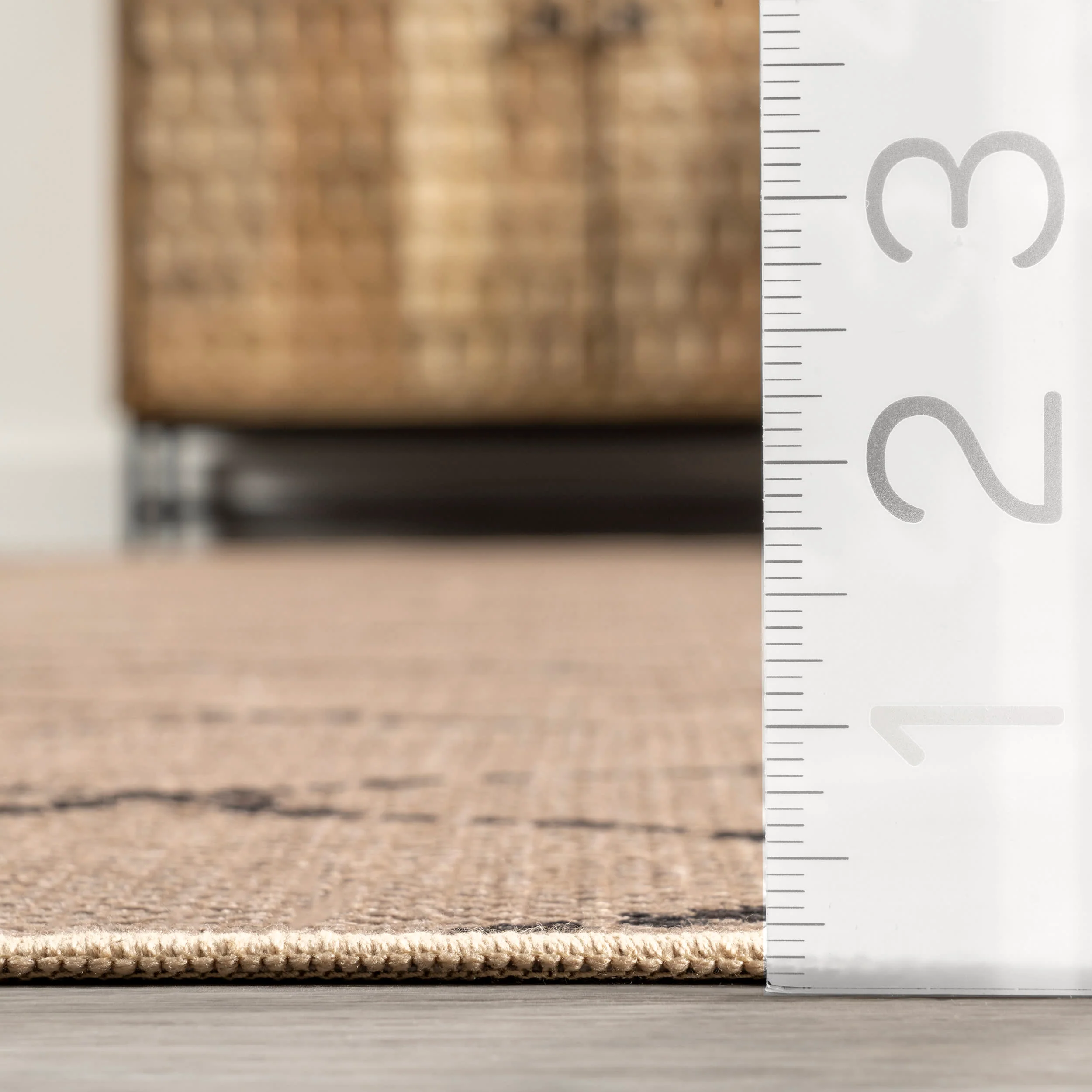Alexandra Easy-Jute Washable Zig Zag Rug | Natural - Image 5