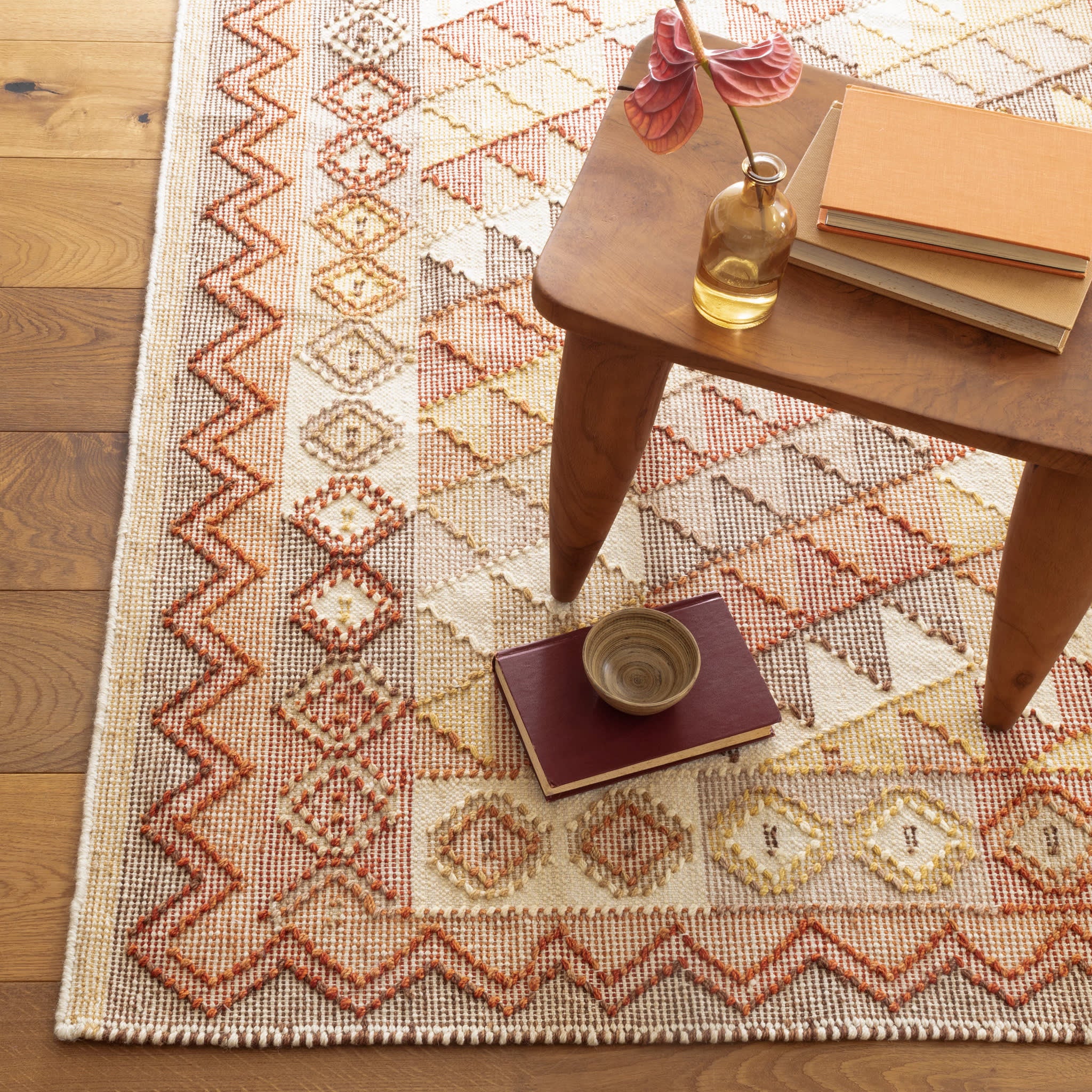 Alford Handwoven Wool Rug | Multi - Image 4
