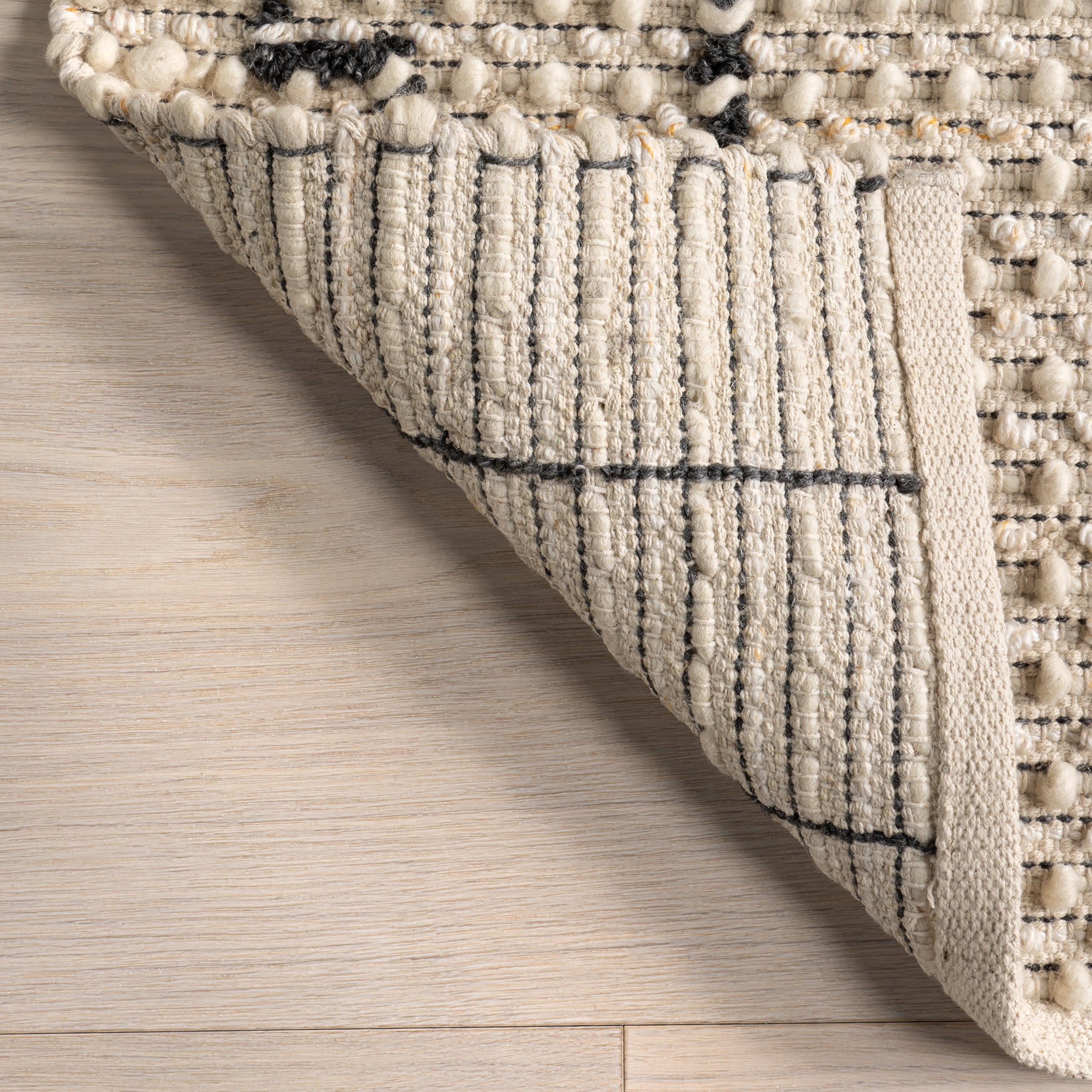 Ali Modern Blocks Rug | Ivory - Image 6