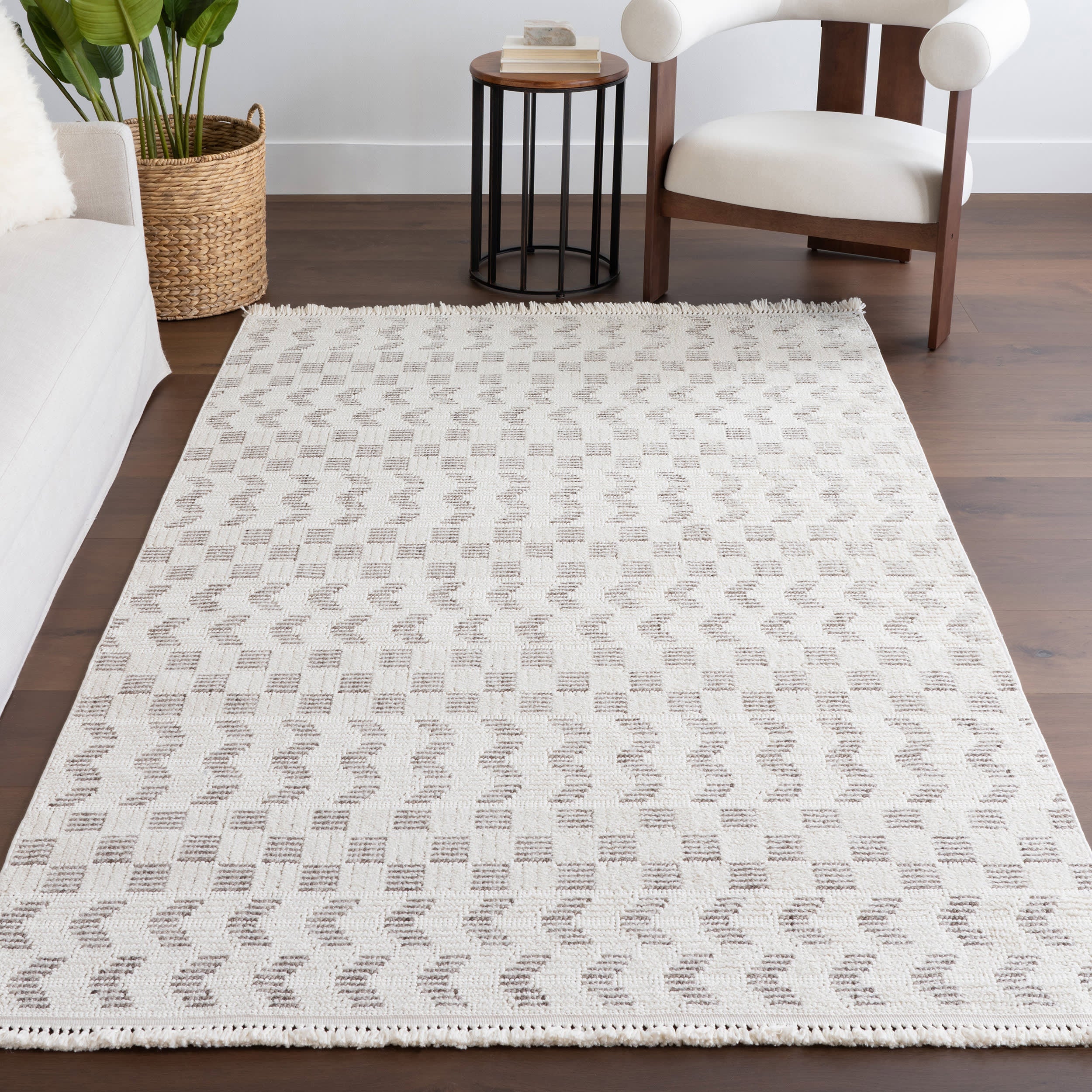 Aliyah Geometric Rug | Ivory - Image 5