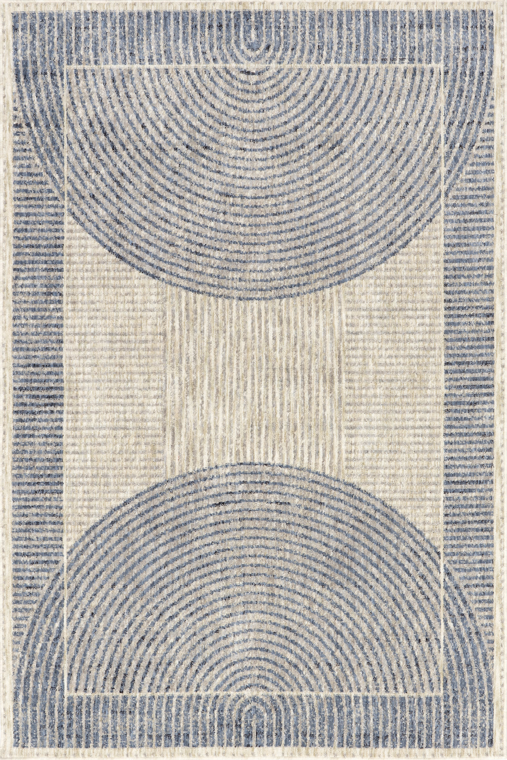Allyson Modern Geometric Area Rug | Blue