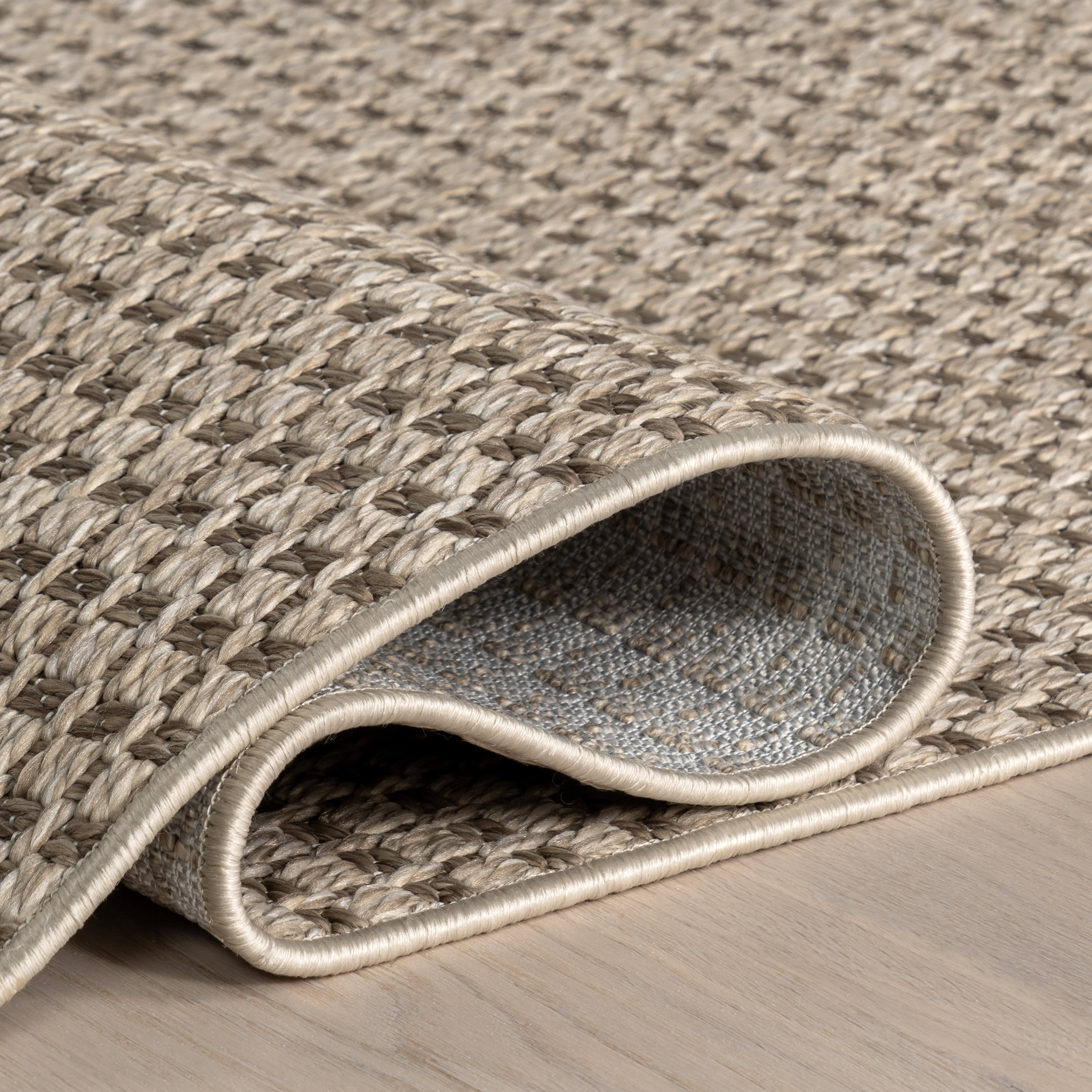 Alora Textured Geometric Indoor/Outdoor Rug | Neutral - Image 10