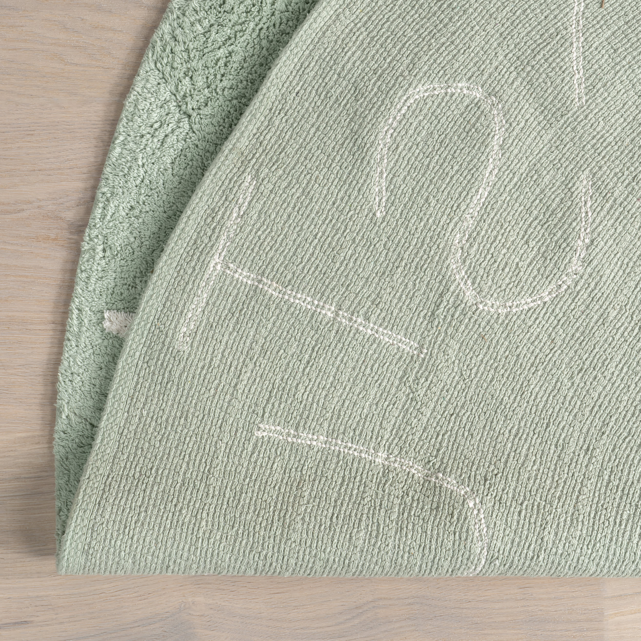 Alphabet Nursery Washable Rug | Mint Green - Image 7