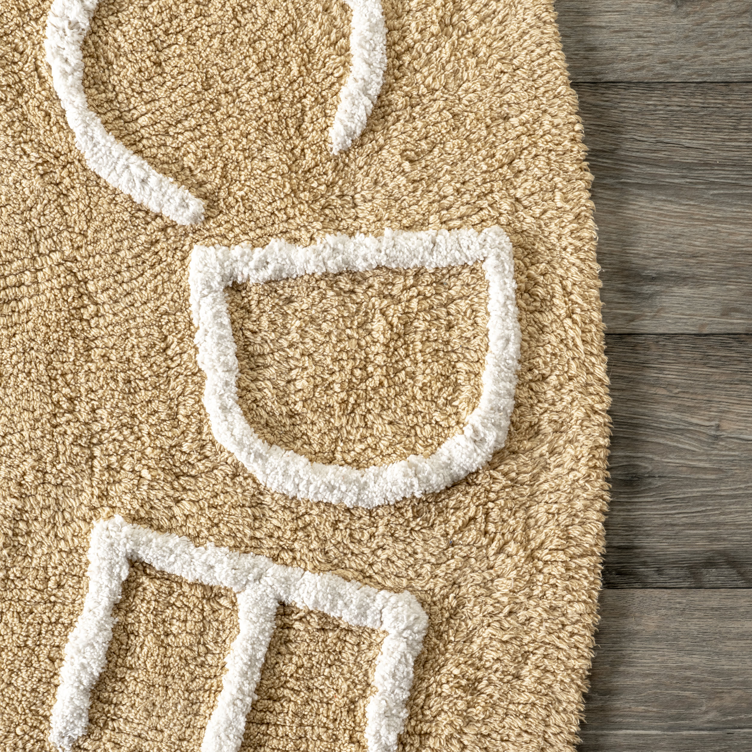 Alphabet Nursery Washable Rug | Tan - Image 3