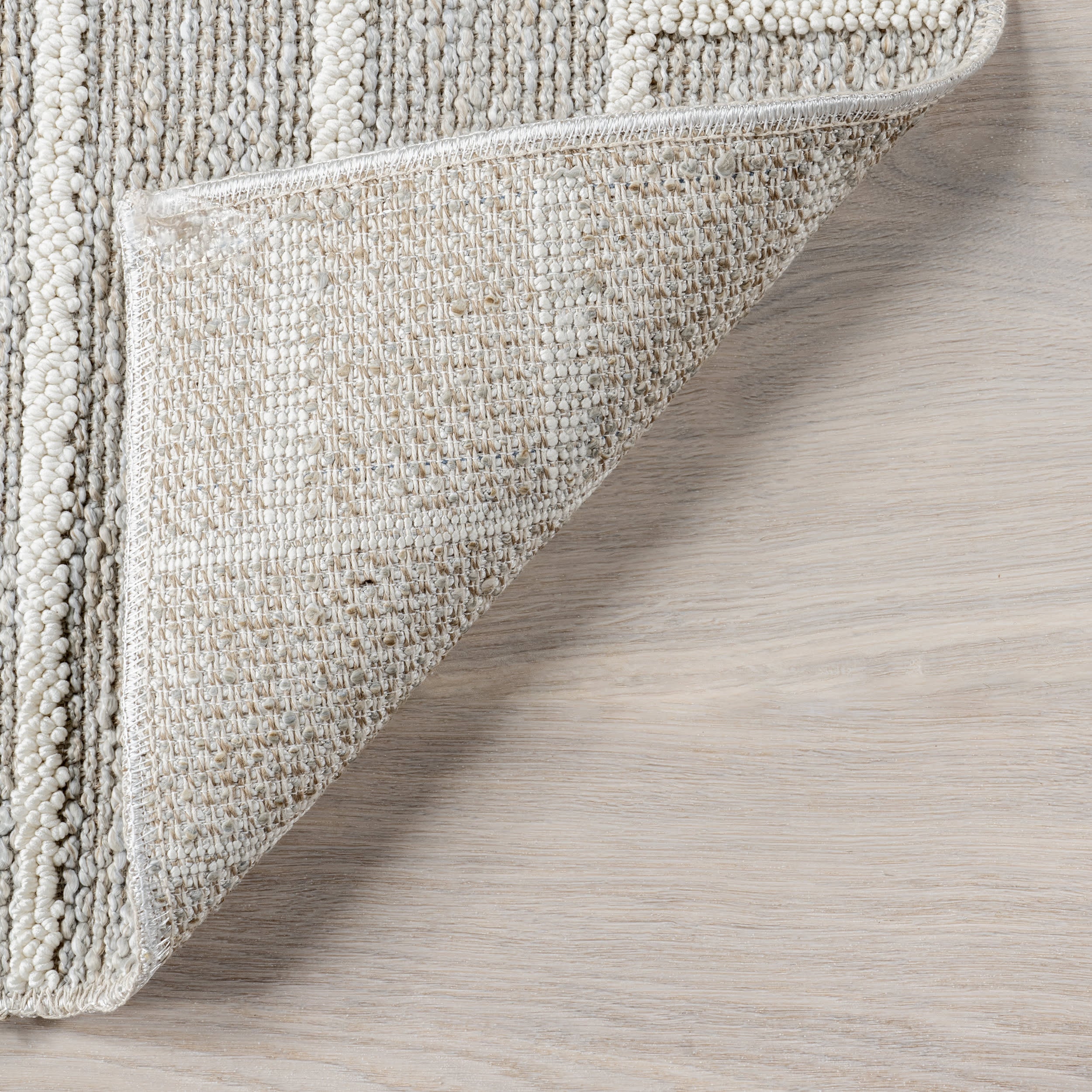 Althea Geometric Arc Washable Rug | Light Grey - Image 6