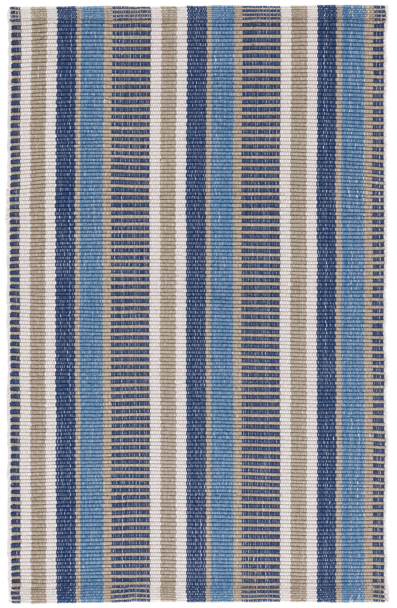 Always Greener Handwoven Indoor/Outdoor Rug | Blue/Grey