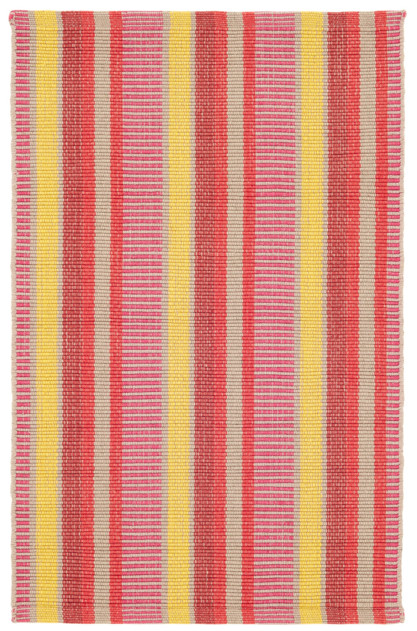 Always Greener Handwoven Indoor/Outdoor Rug | Red/Yellow
